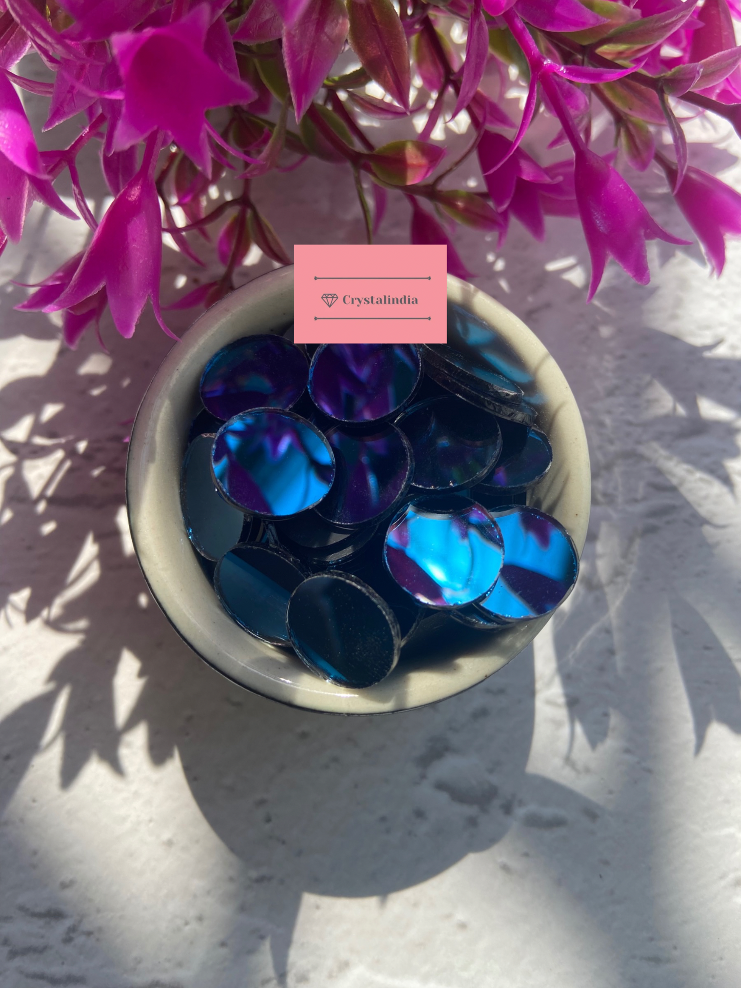 Blue Mirrors - Round