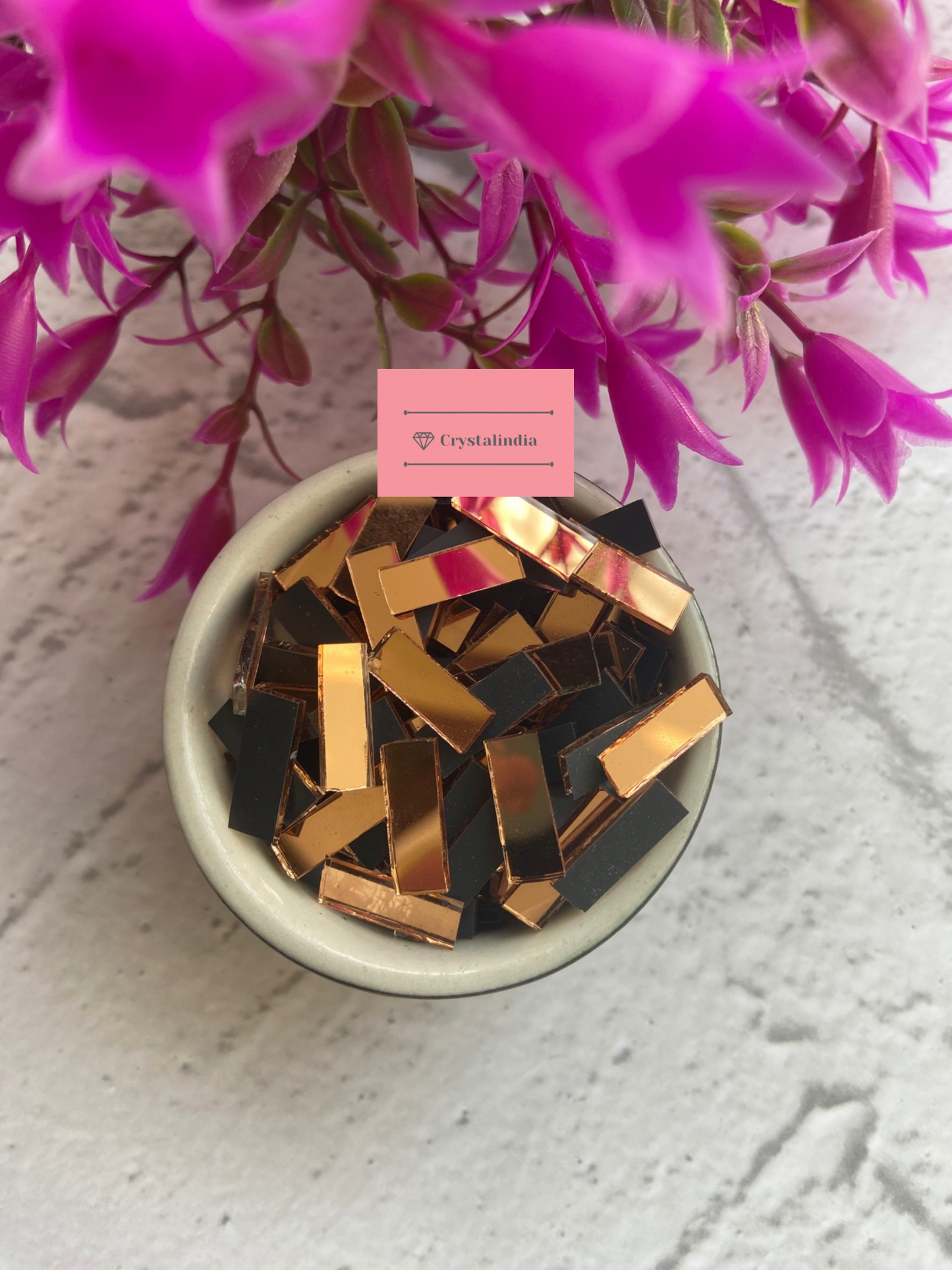 Rose Gold Mirrors - Stripe