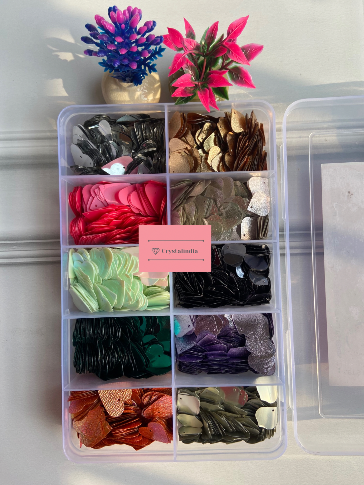 Kit 67 - 10 Heart & Sheeshmahal Sequins Kit