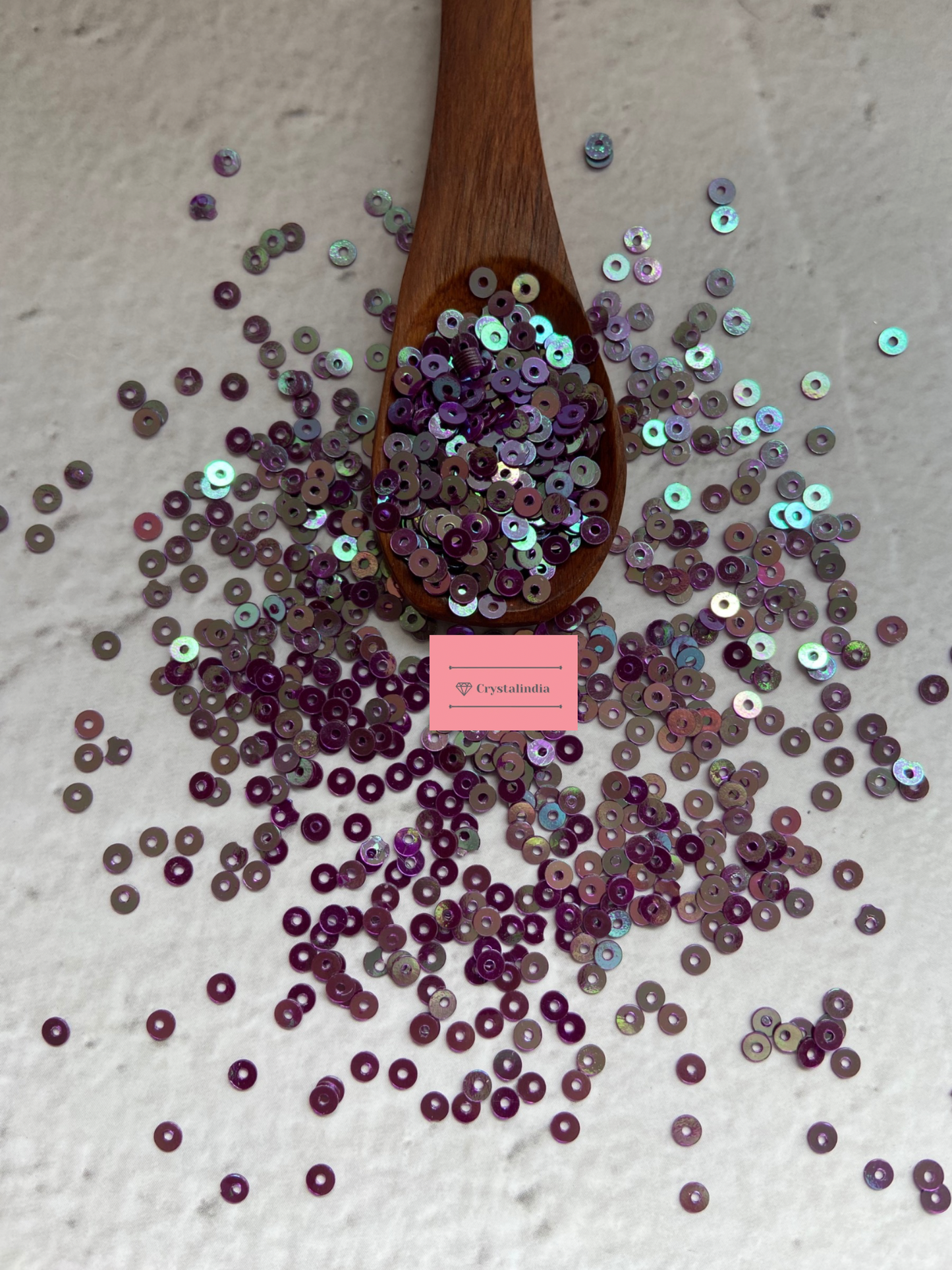 Micro Round Sequins - Purple Rainbow