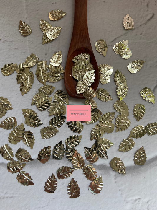 Gold Sequins - Leaf