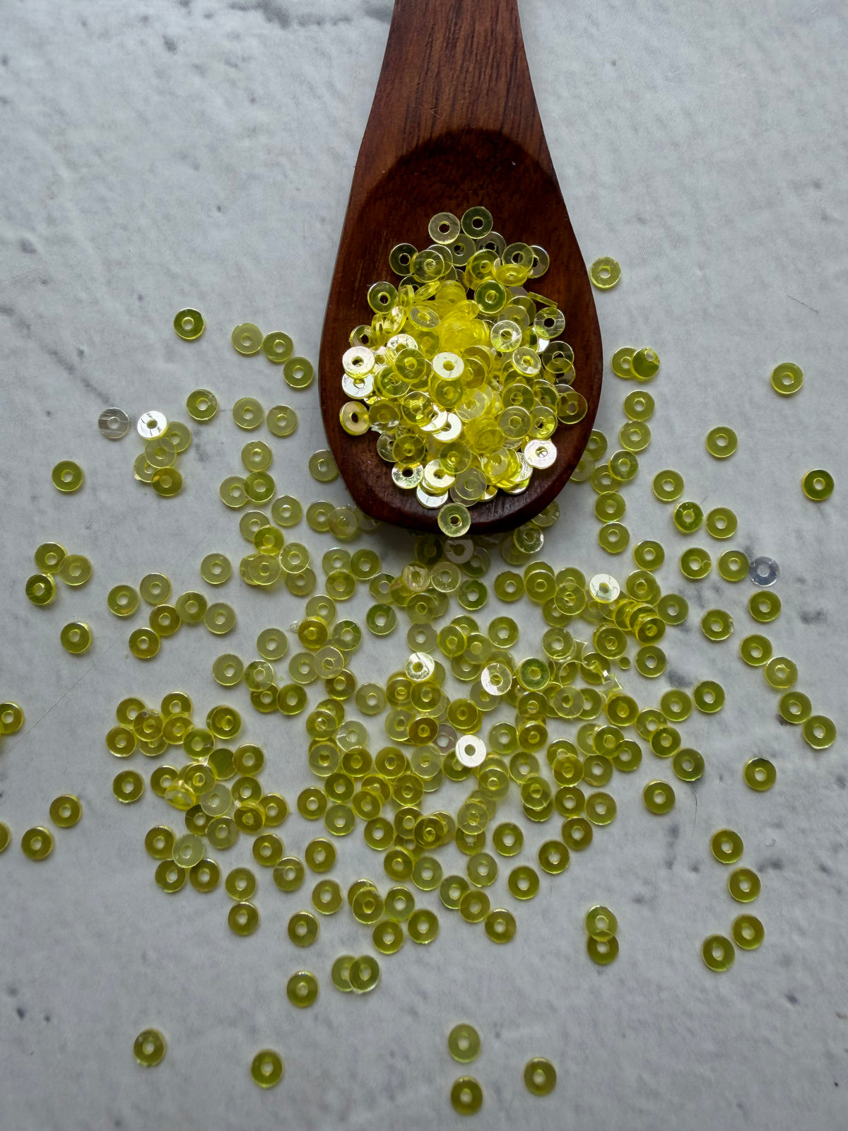 Micro Round Sequins - Pani Lemon Yellow