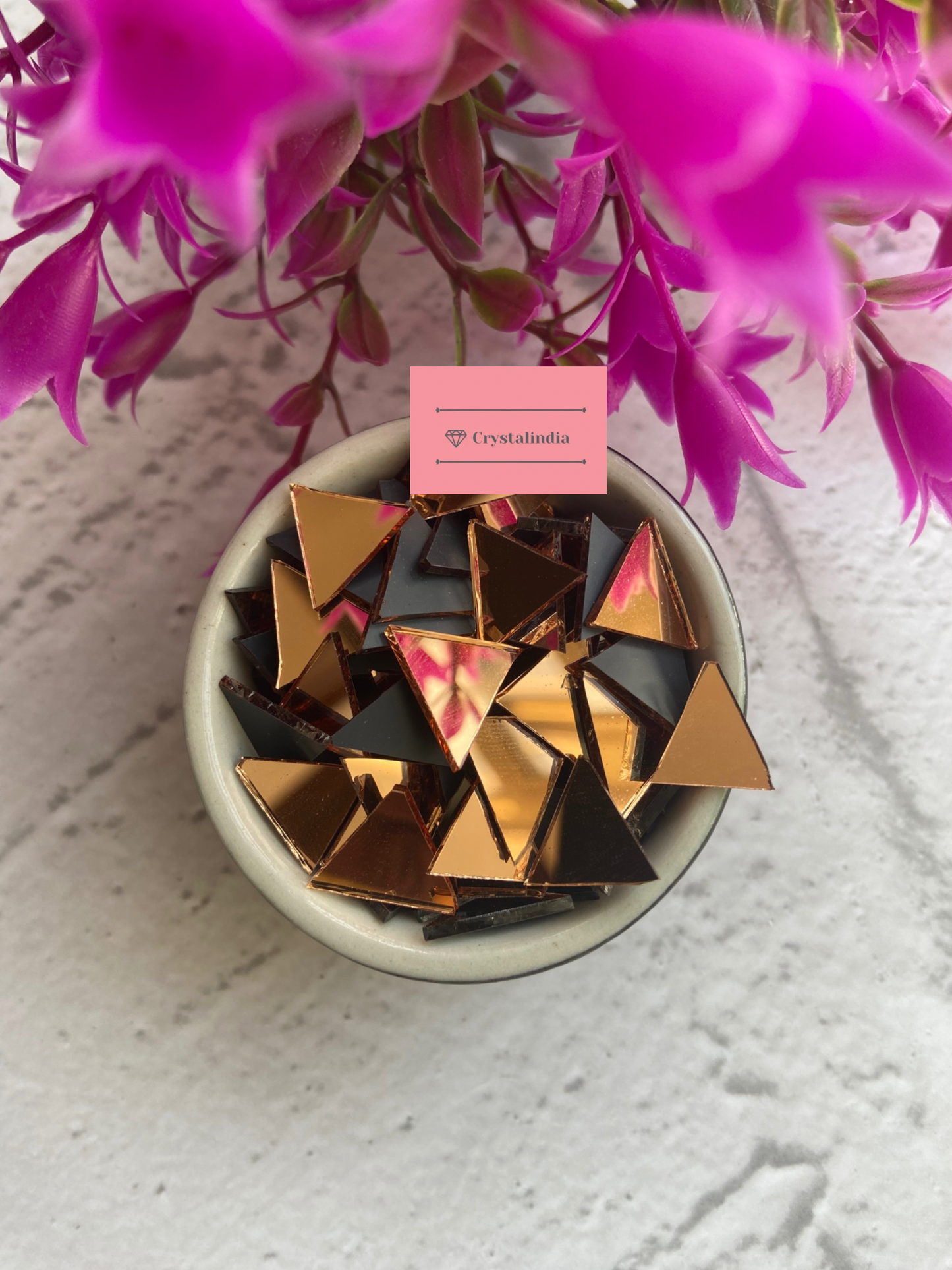 Rose Gold Mirrors - Triangle