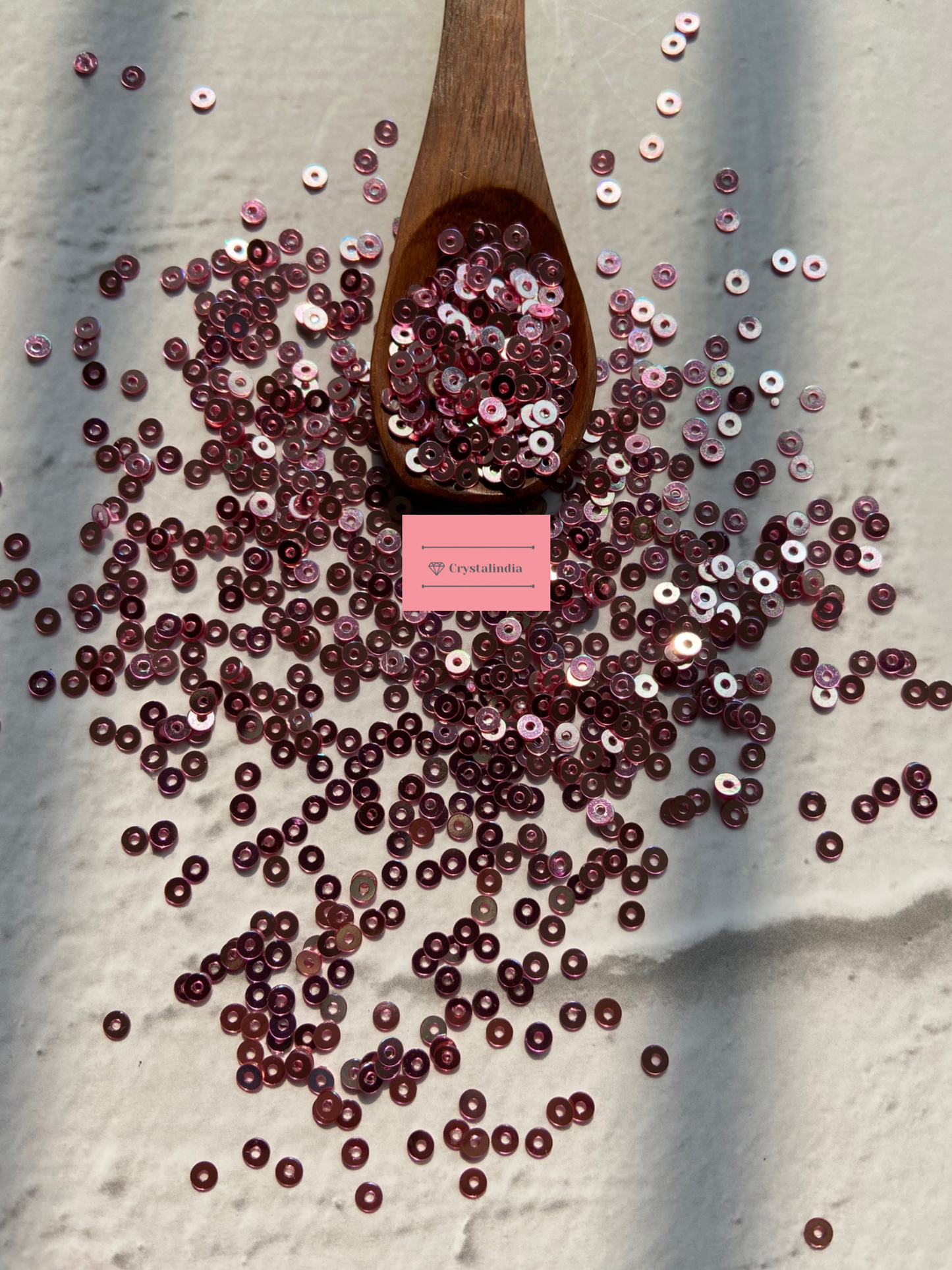 Micro Round Sequins - Metallic Pink