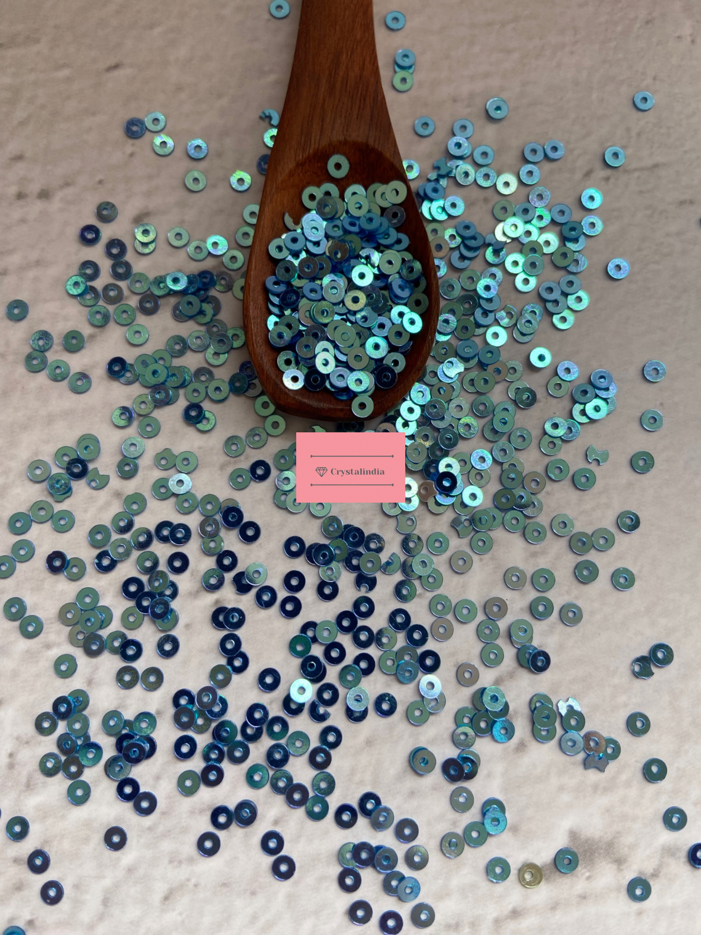 Micro Round Sequins - Sky Blue