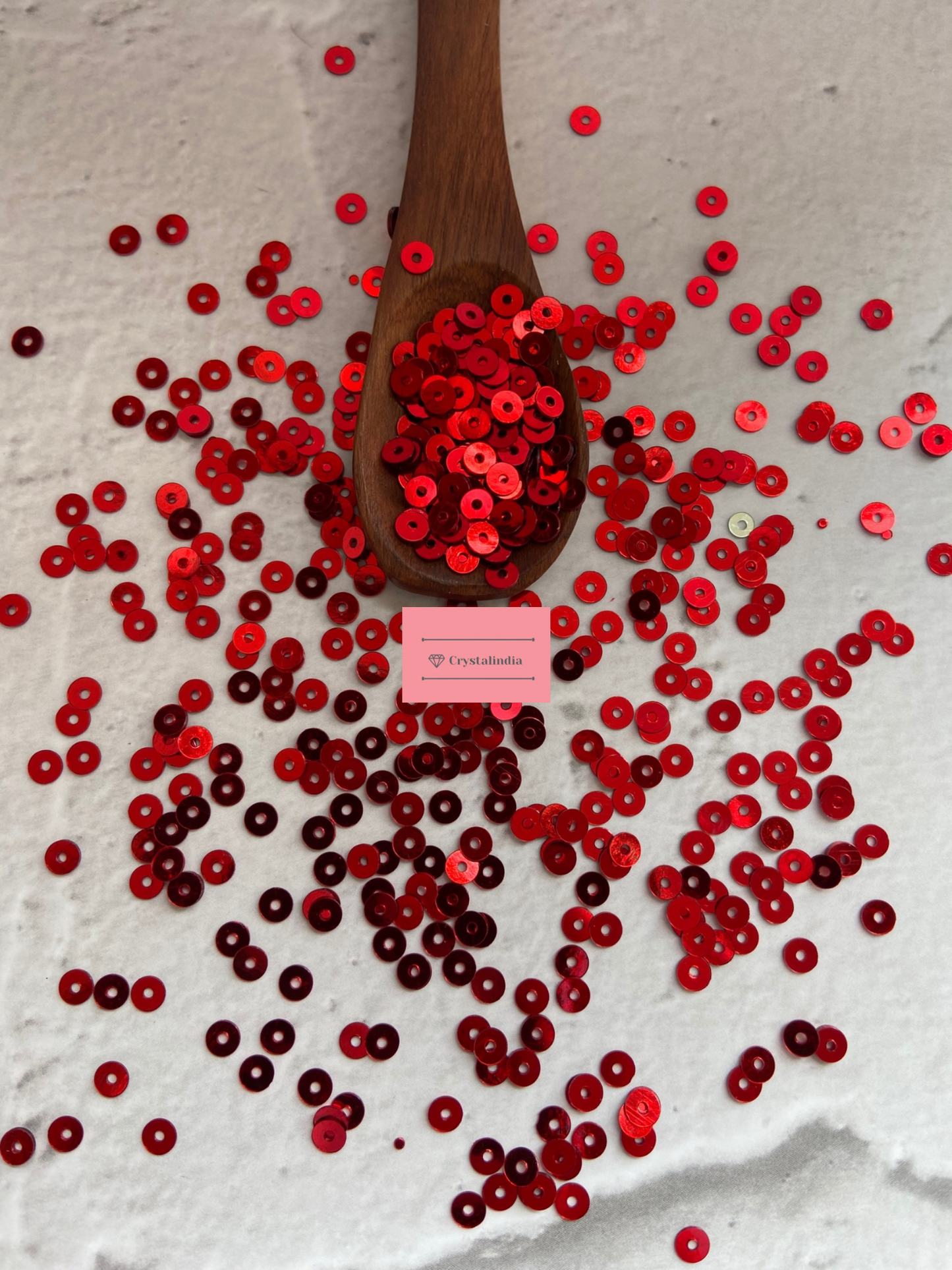 Micro Round Sequins - Red