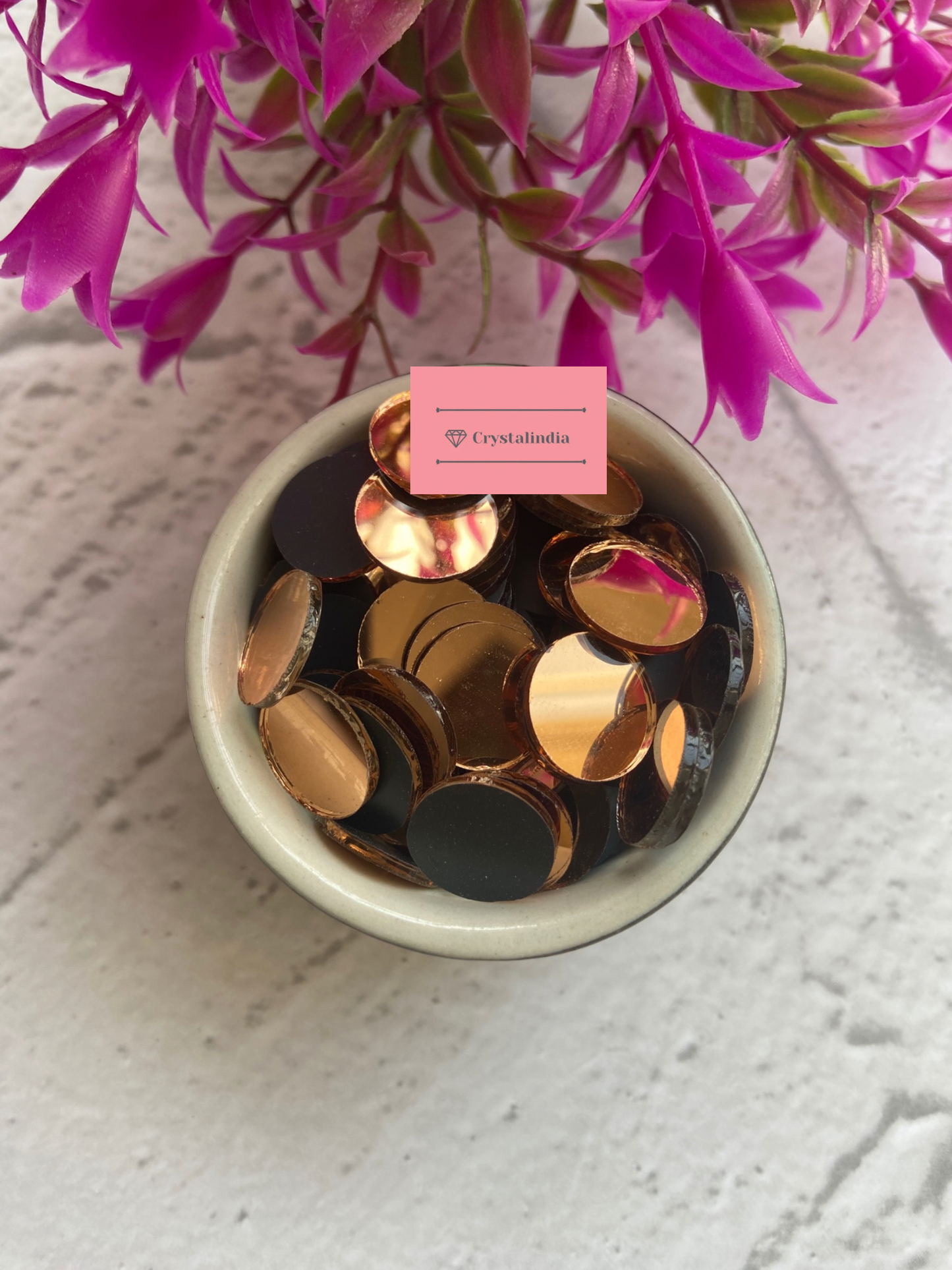 Rose Gold Mirrors - Round