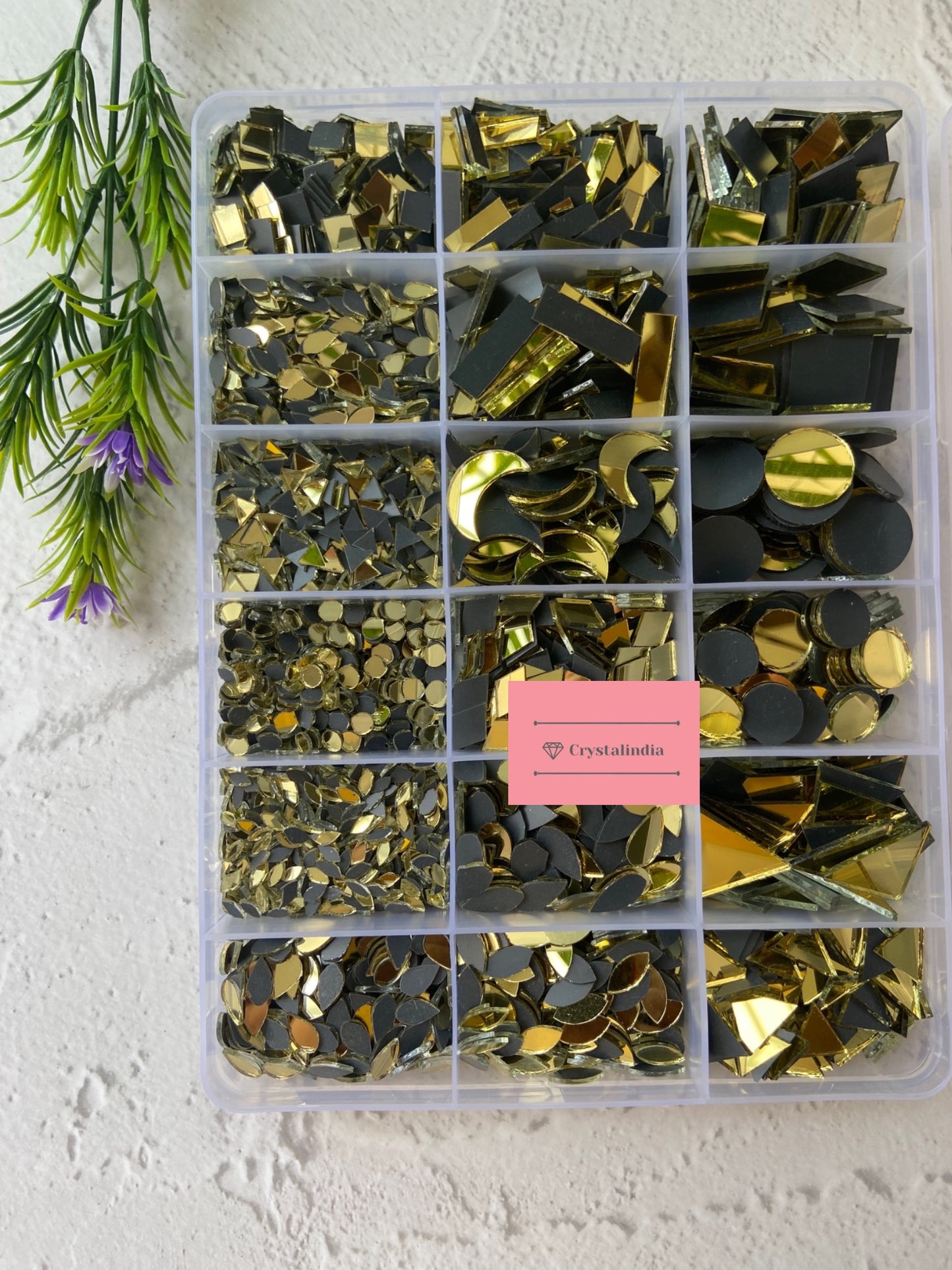 Kit 42- 18 Mini Jumbo Kit Gold Mirrors