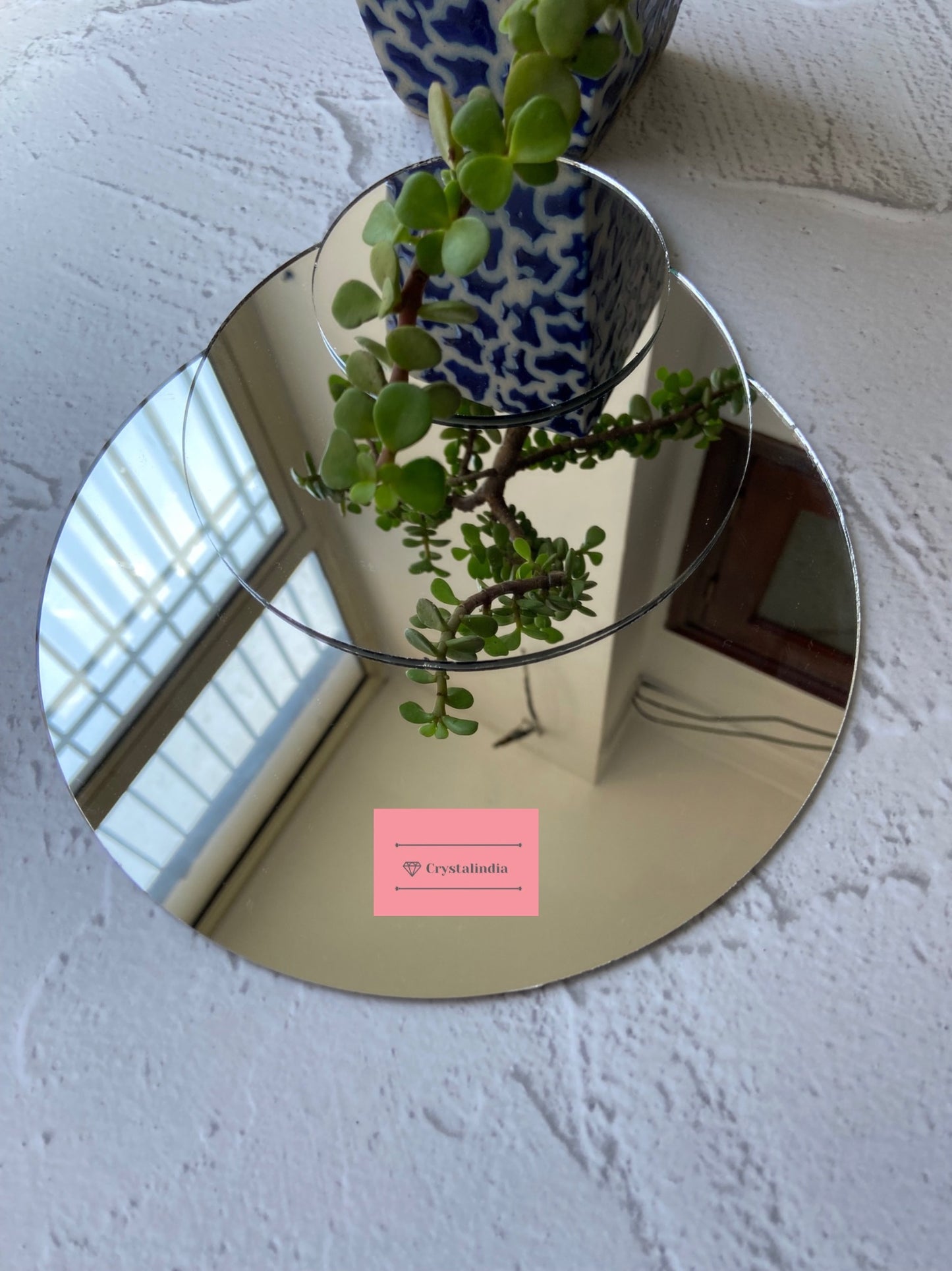 Giant Mirror Silver - Round