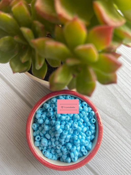 Sugar Beads 6/0 - Opaque Sky Blue