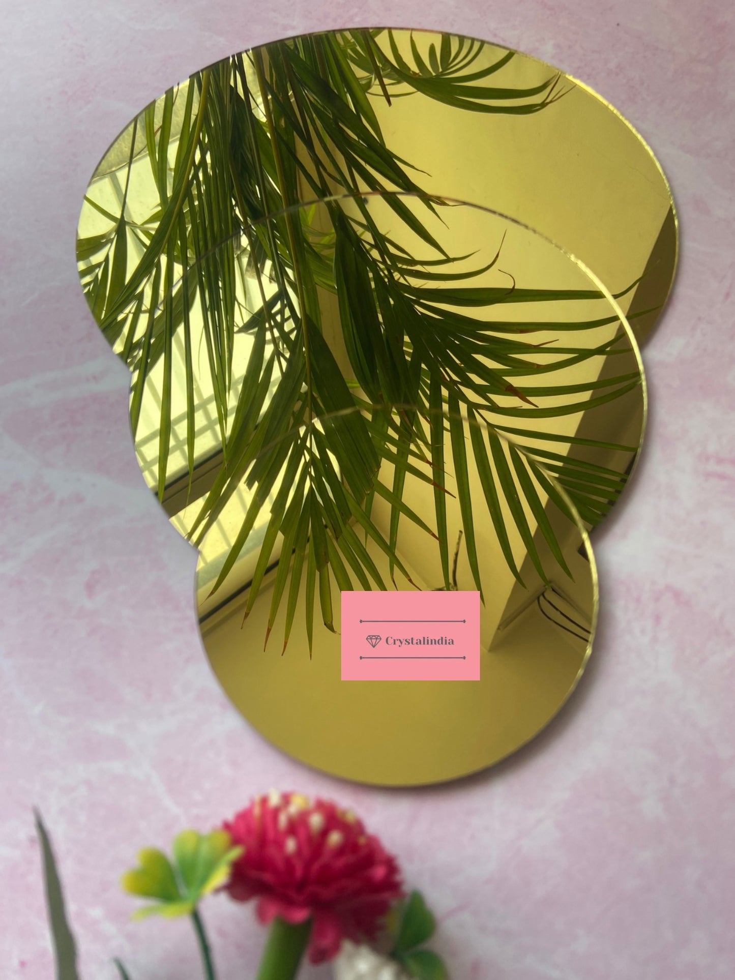 Giant Mirror Gold - Round