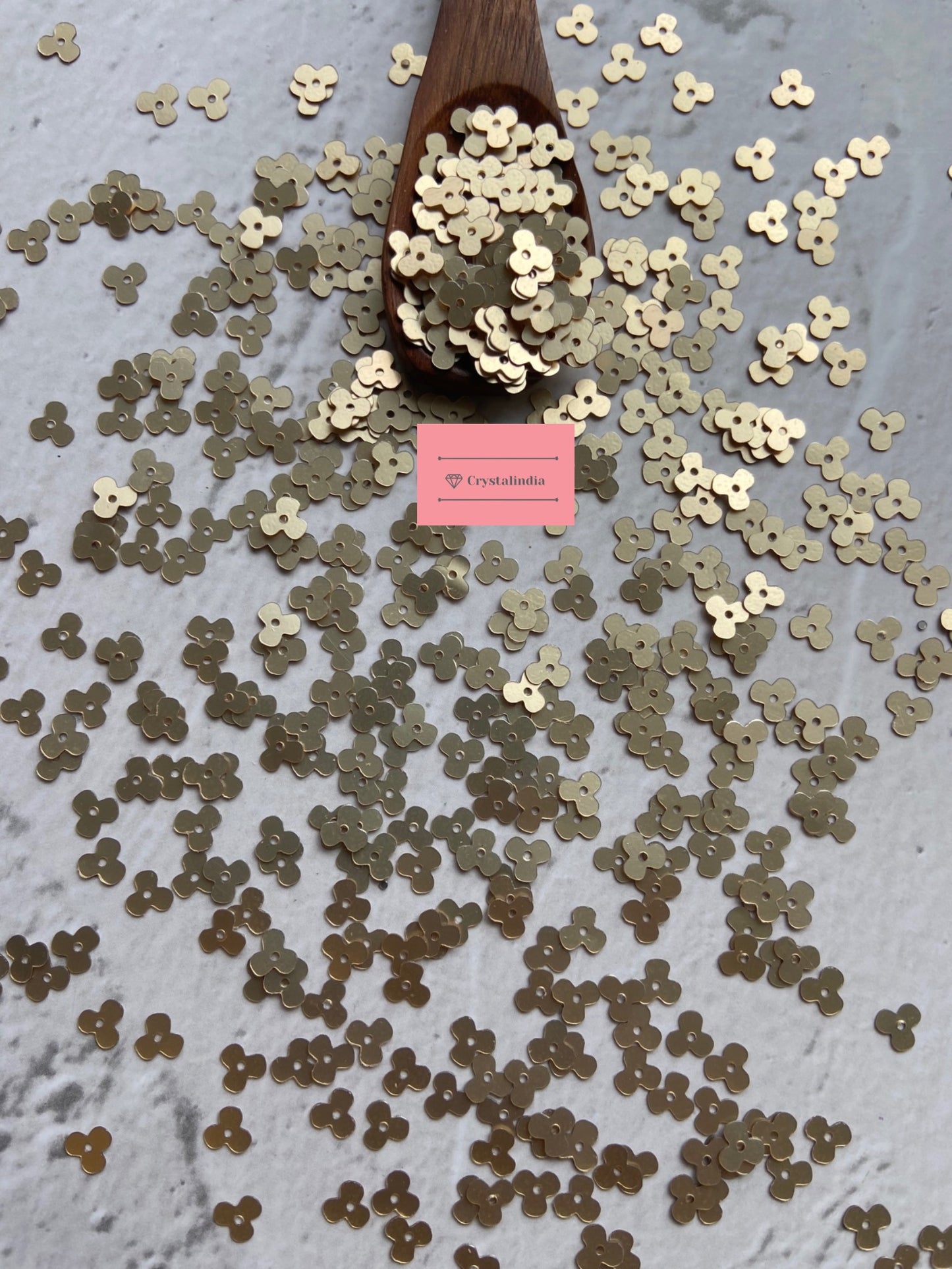 Clover Sequins - Gold