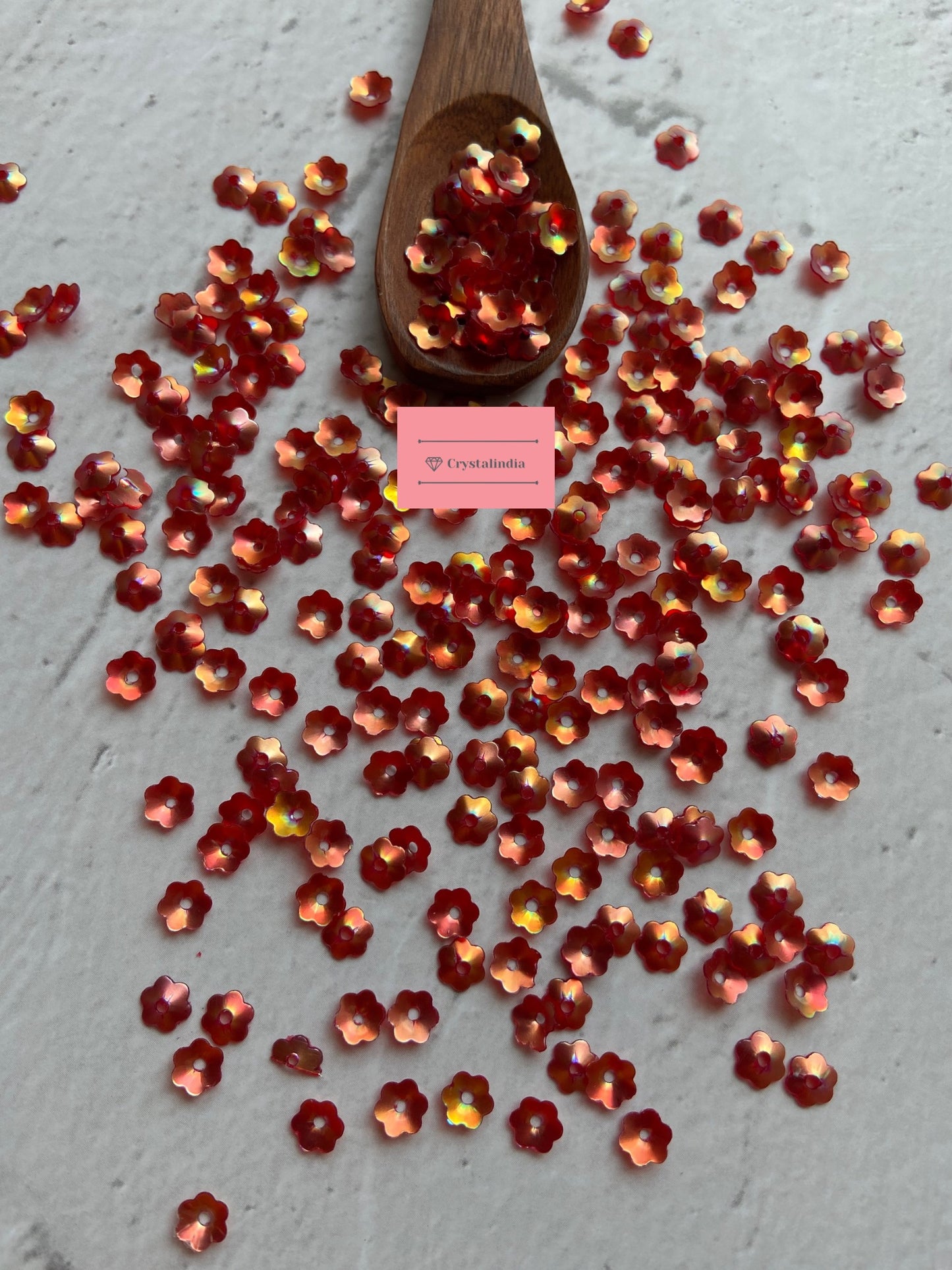 Cosmos Flower Sequins - Rust Rainbow