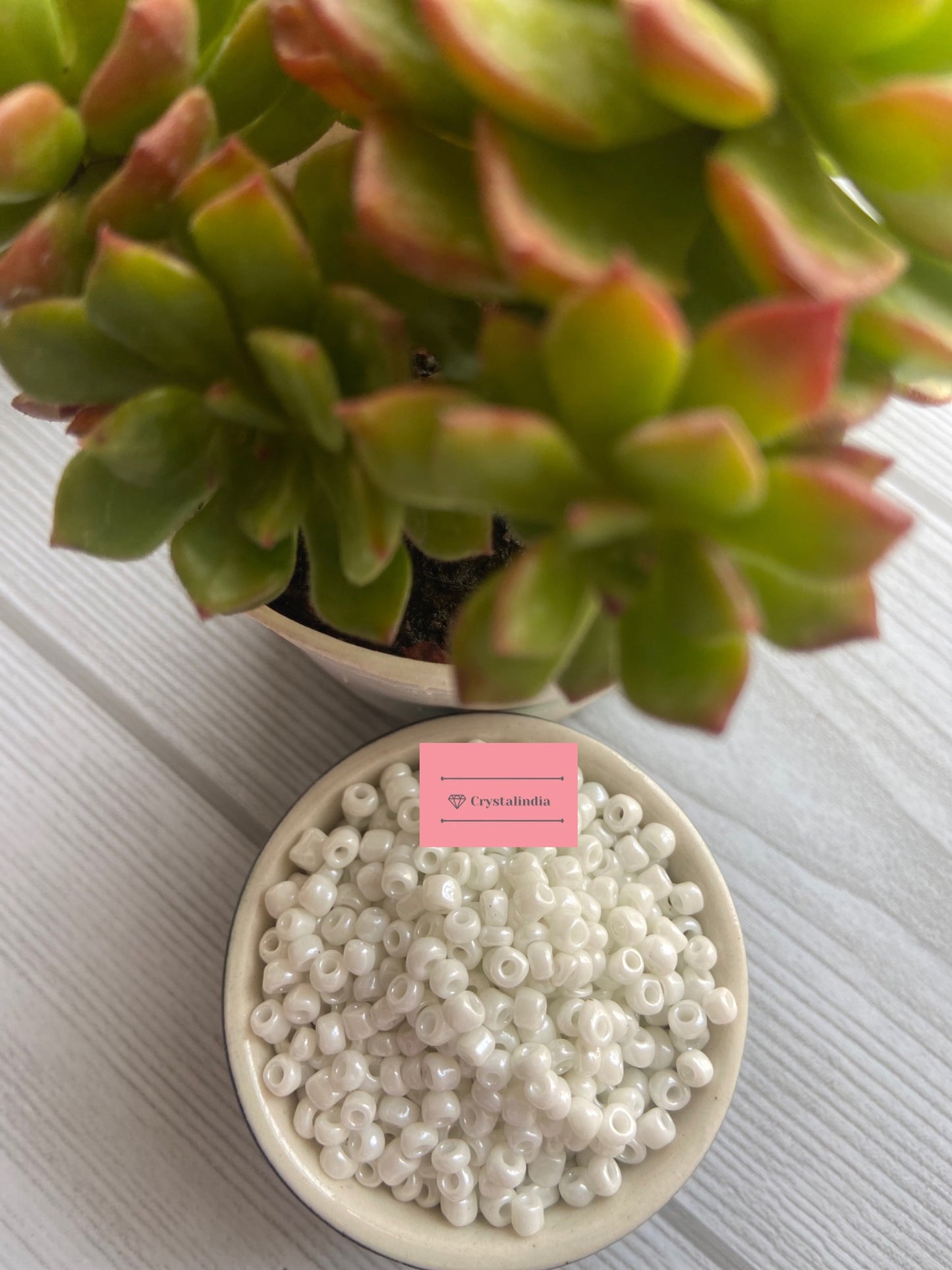 Sugar Beads 6/0 - Opaque White