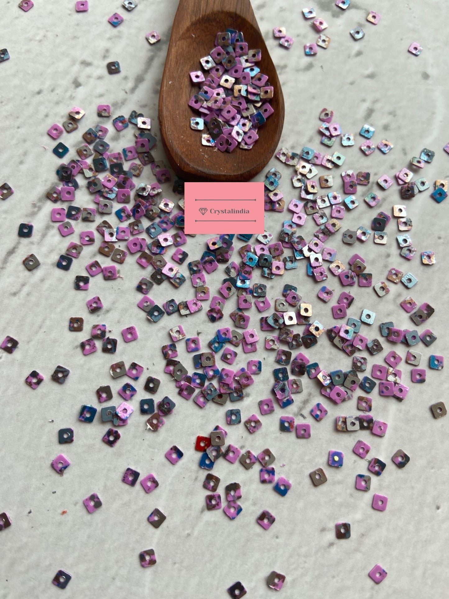 Square Sequins - Multi Pink