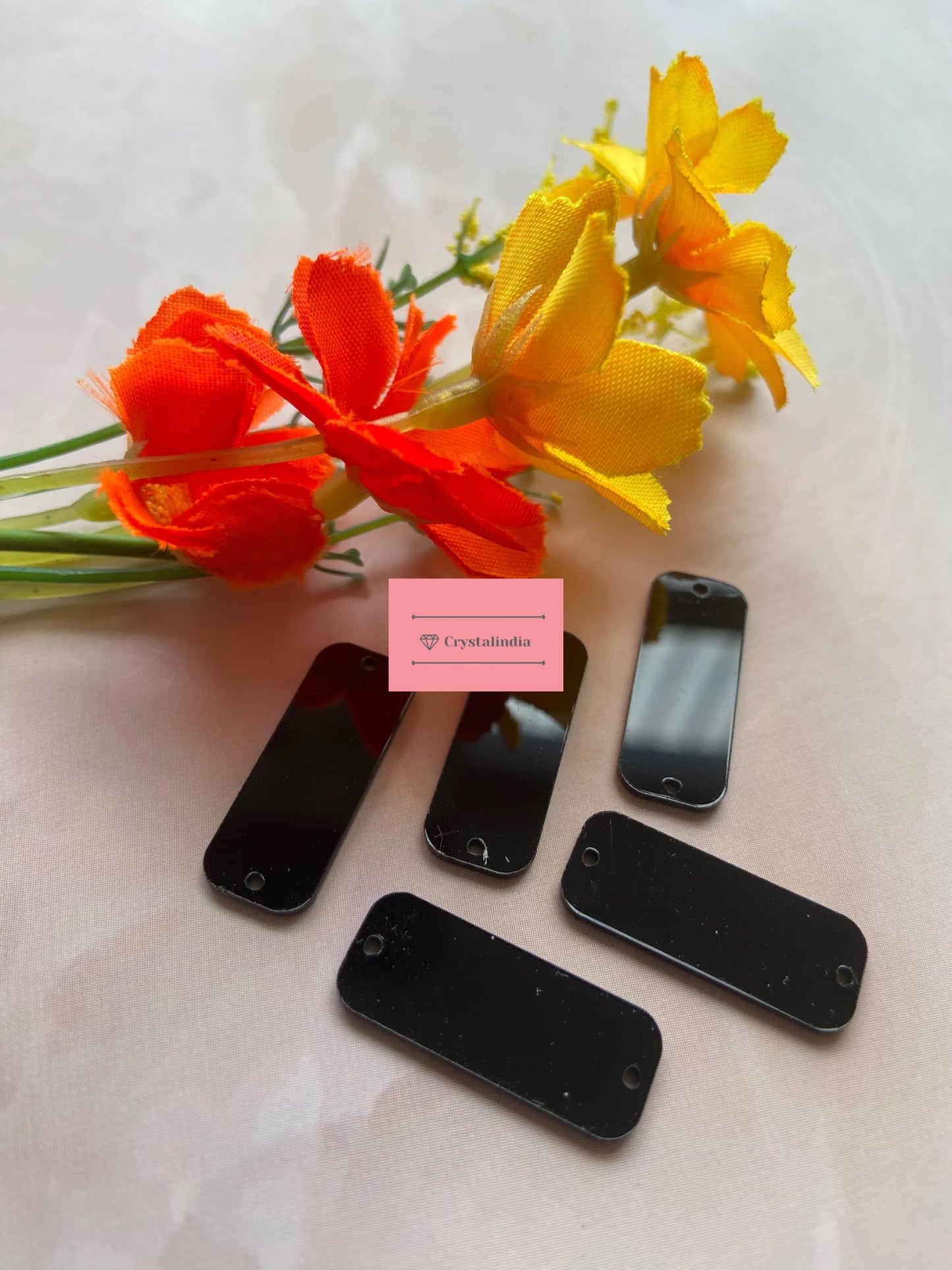 Acrylic Sequins - Curved Stripe - 10x25MM