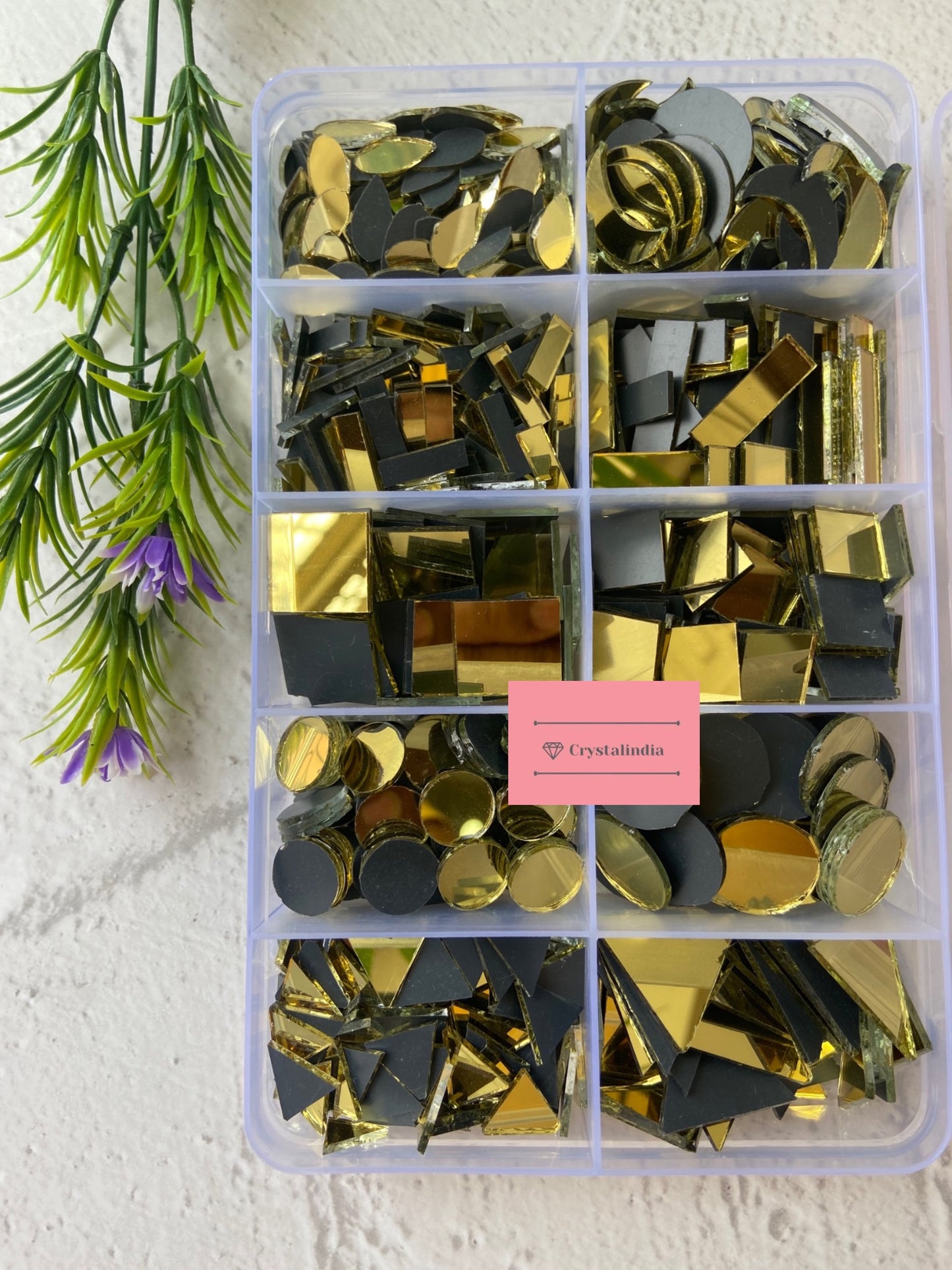 Kit 39 - 10 Gold Mirror Shapes