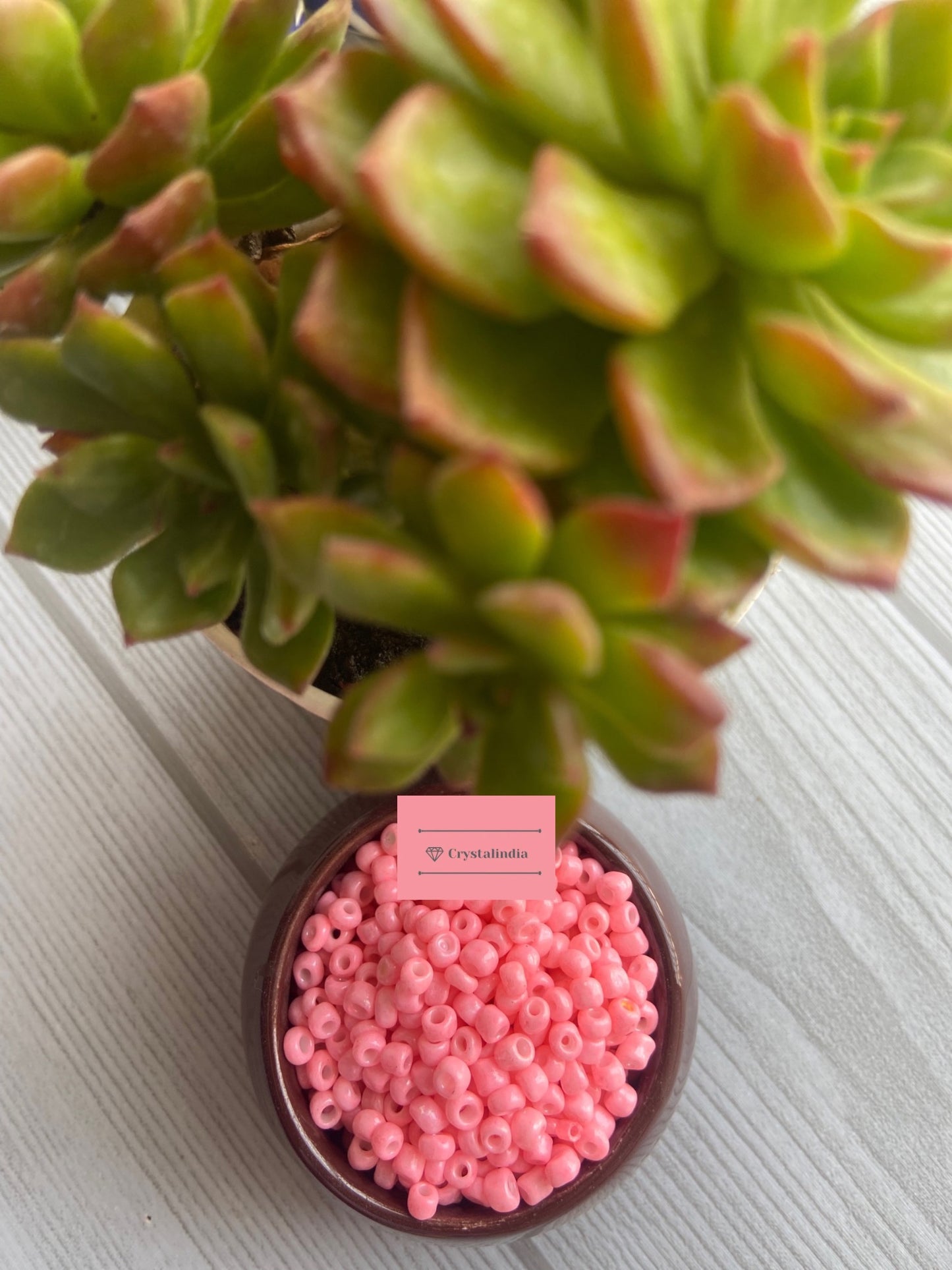 Sugar Beads 6/0 - Opaque Light Pink