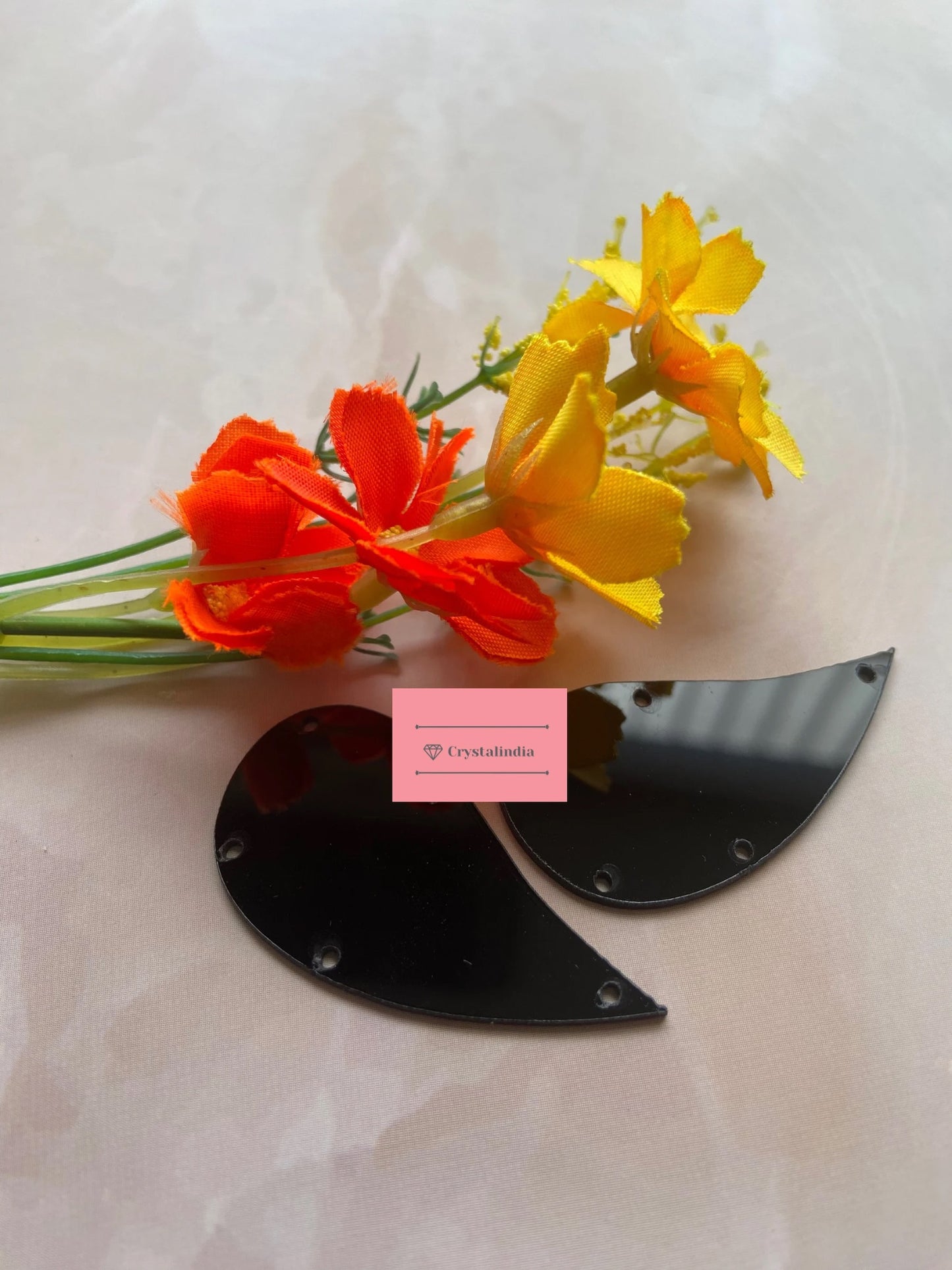 Acrylic Sequins - Paisley - 25x45MM