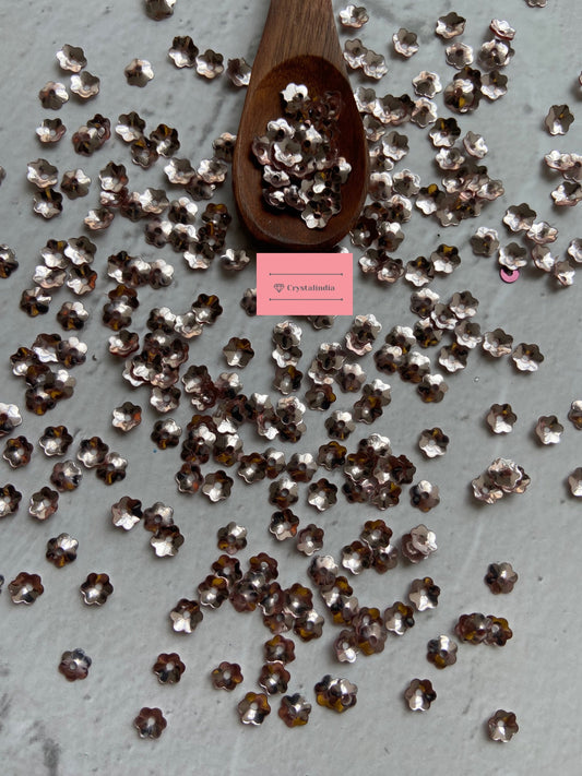 Cosmos Flower Sequins - Rose Gold