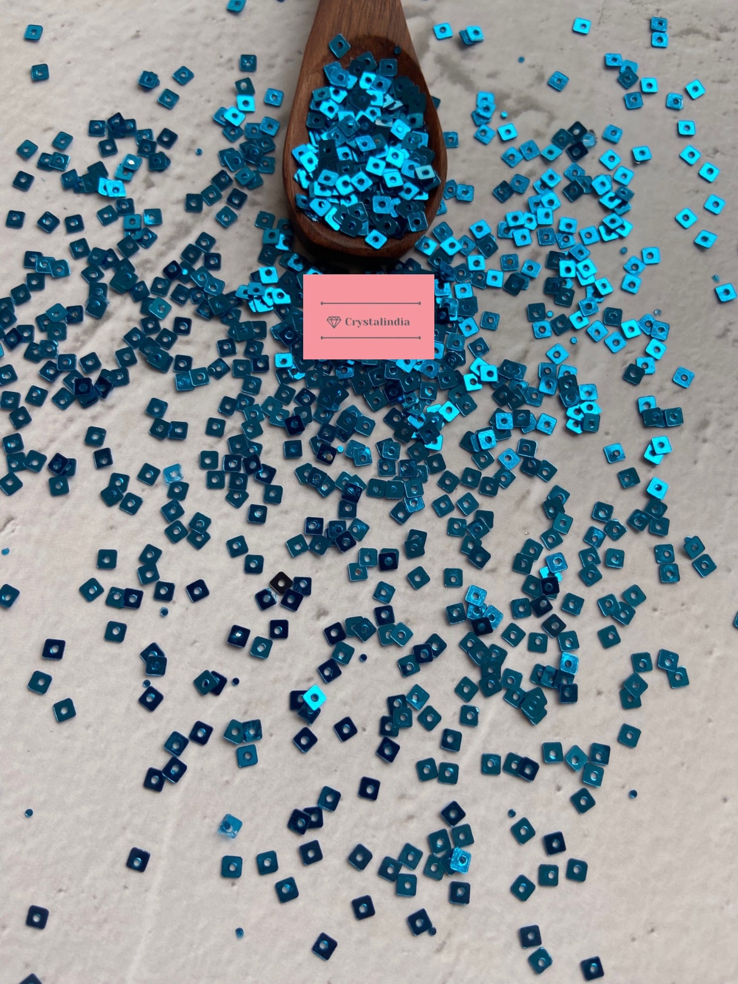 Square Sequins - Turquoise Blue