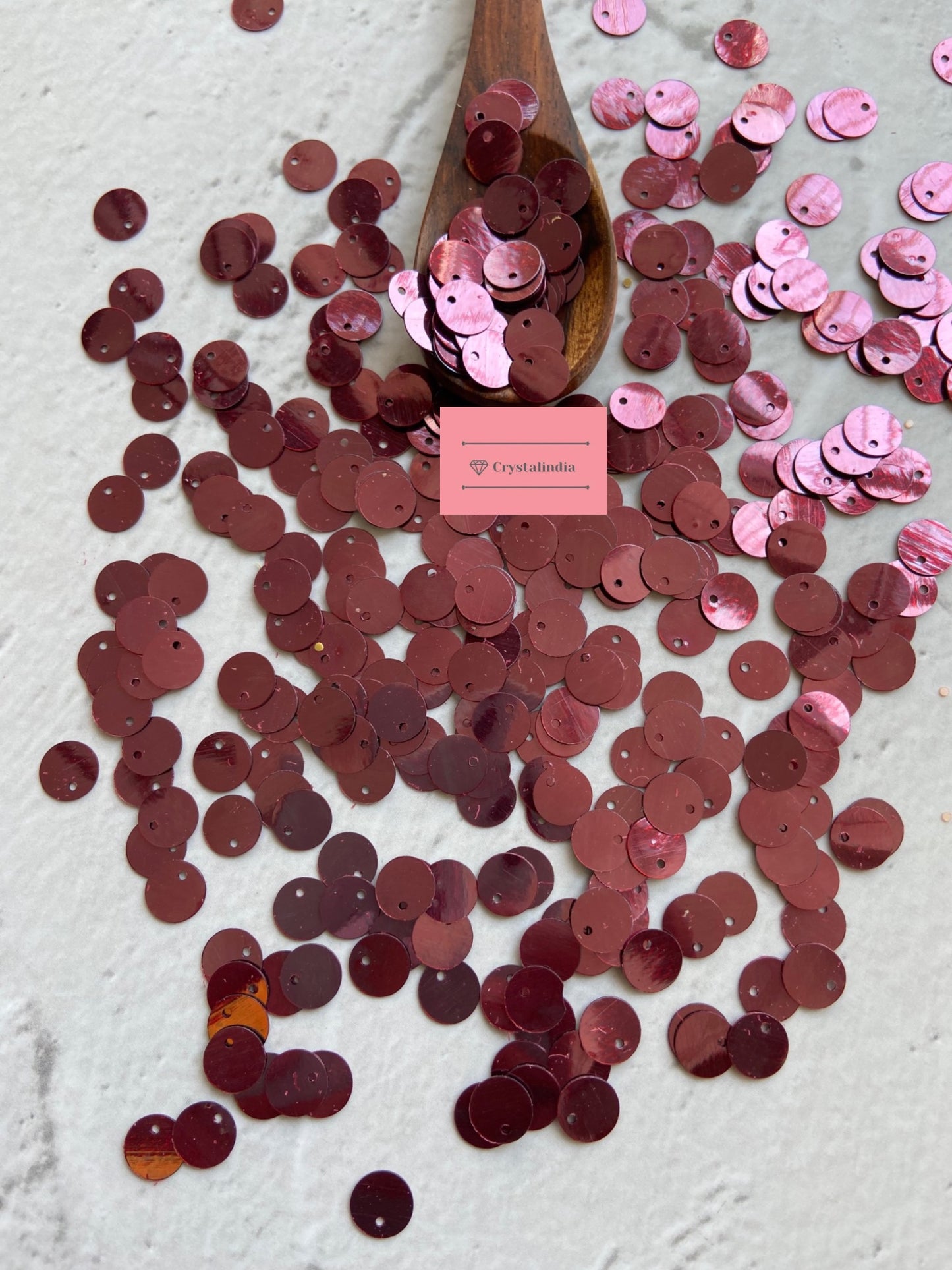 Top Hole Sequins - Dusty Pink