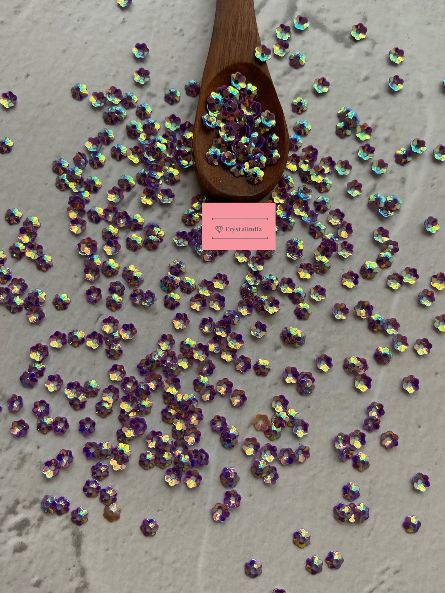 Micro Cosmos Flower Sequins - Lavender Rainbow