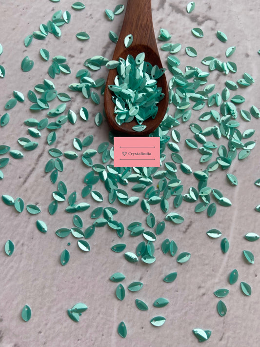 Leaf Sequins - Mint Green
