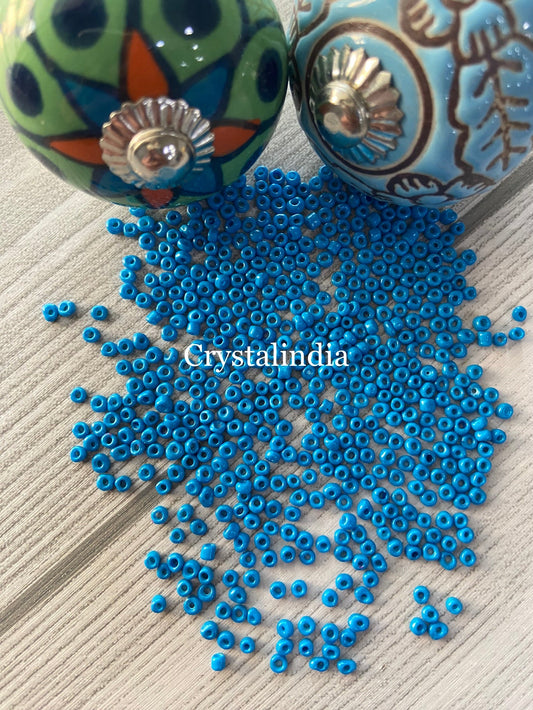 Sugar Beads - Opaque Teal Blue