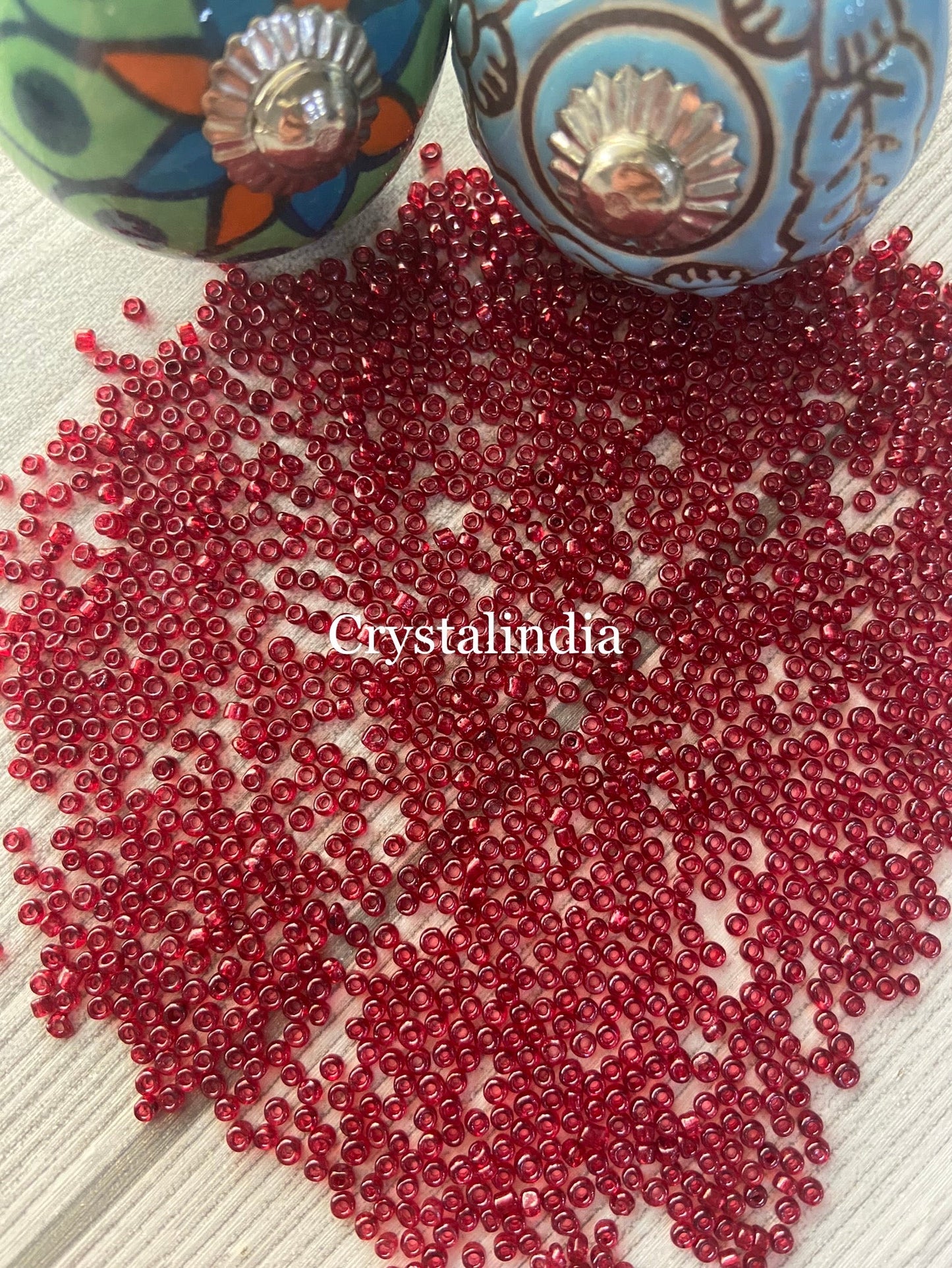 Sugar Beads - Trans Maroon