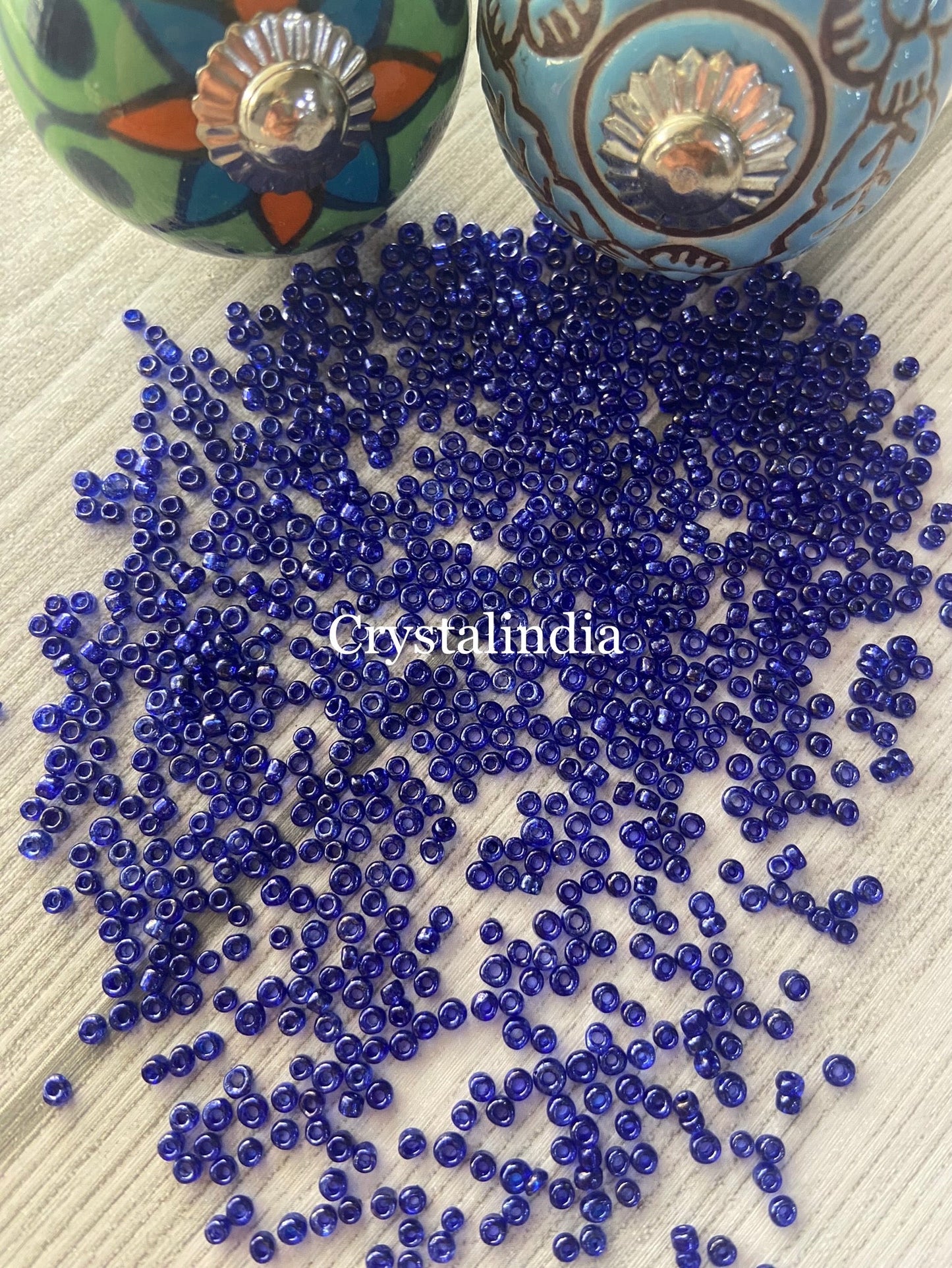 Sugar Beads - Trans Ink Blue