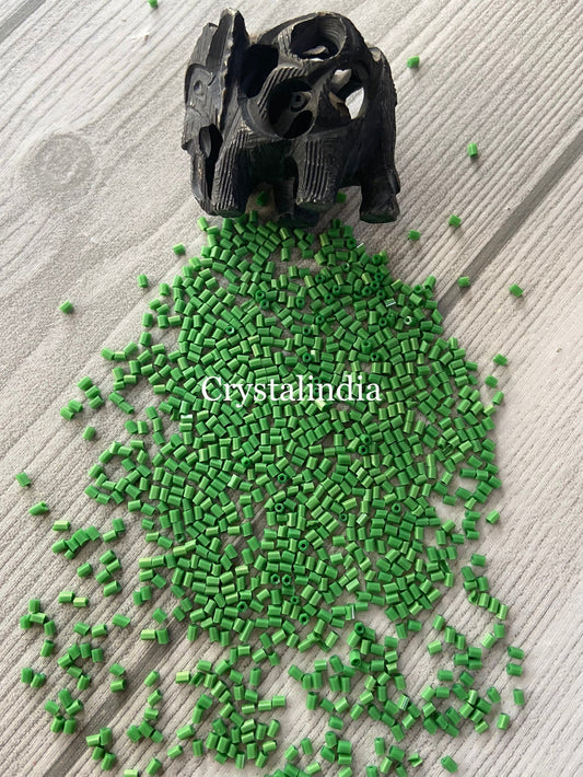 Bugle Beads - Opaque Light Green