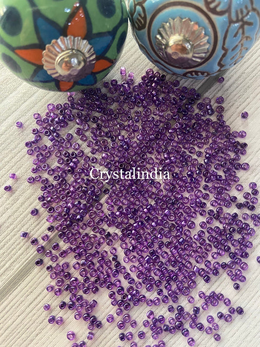 Sugar Beads - Trans Purple