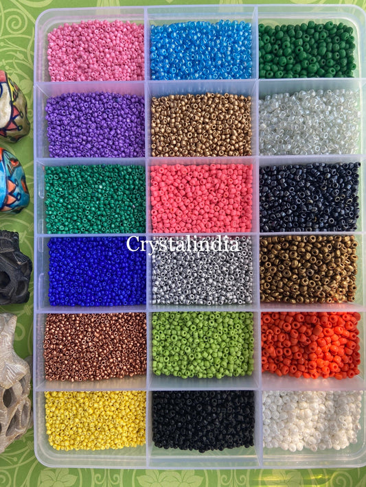 Kit 23 - 18 Opaque Sugar Beads 3 Sizes