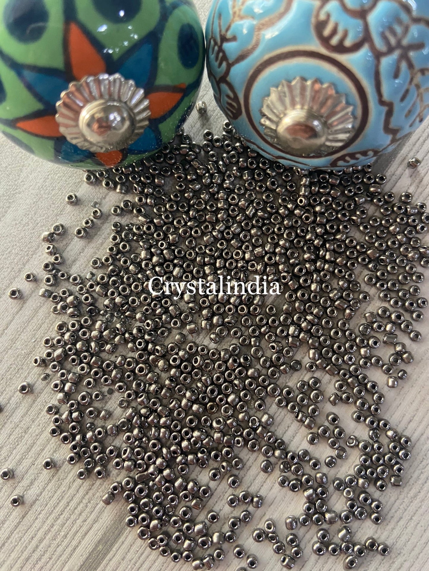 Sugar Beads - Metallic Grey