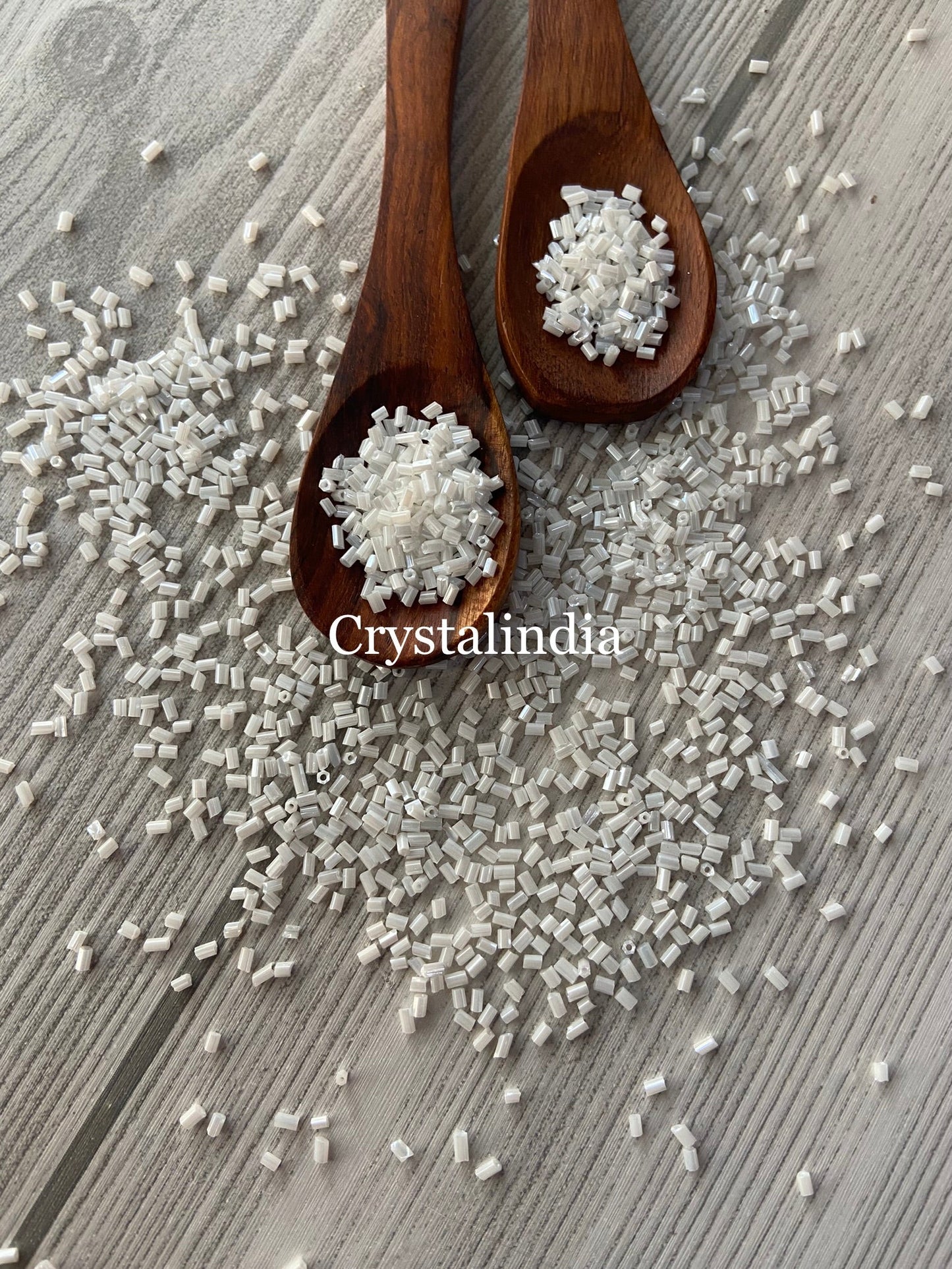 Bugle Beads Micro - Opaque White