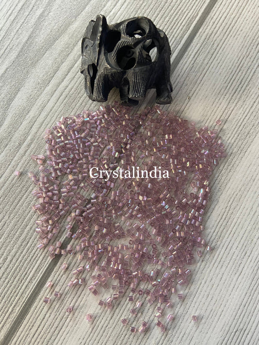 Bugle Beads - Rainbow Lavender