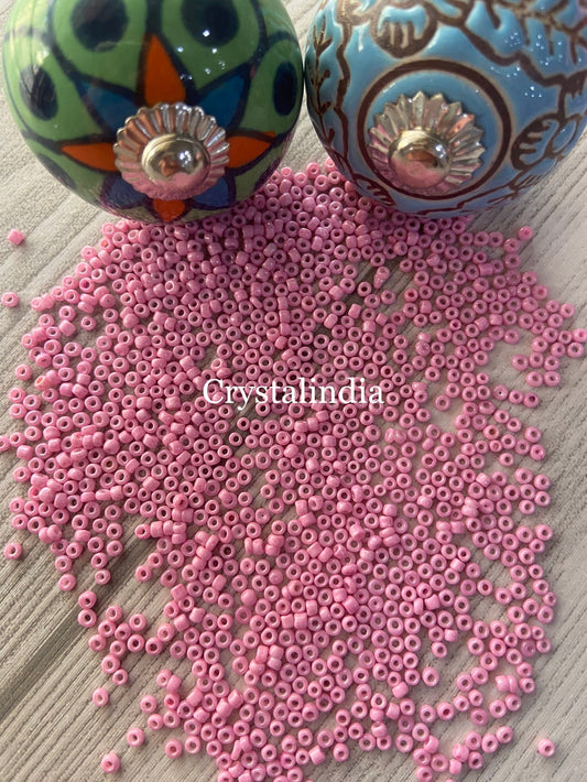 Sugar Beads - Opaque Candy Pink