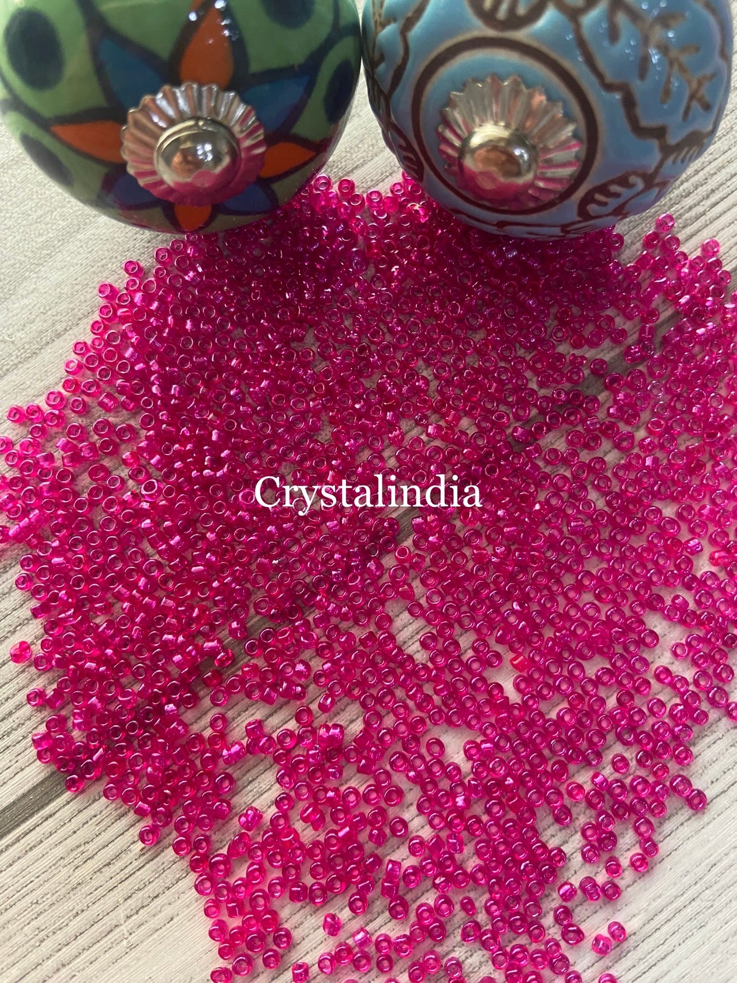 Sugar Beads - Trans Fuschia