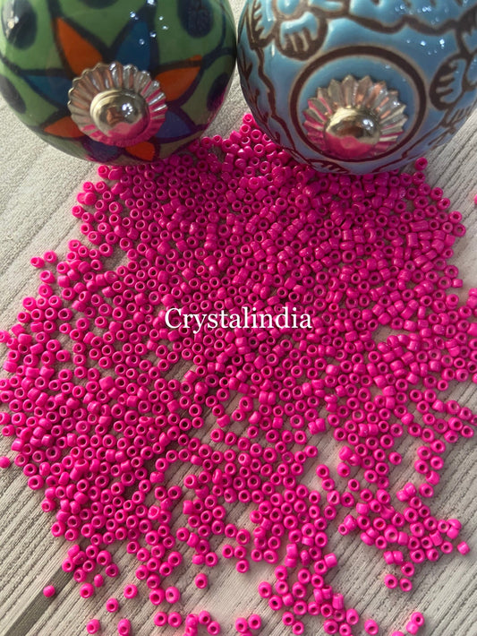 Sugar Beads - Opaque Bright Pink