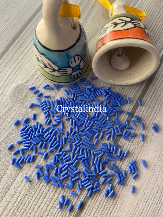 Bugle Beads 5MM - Opaque Violet Blue