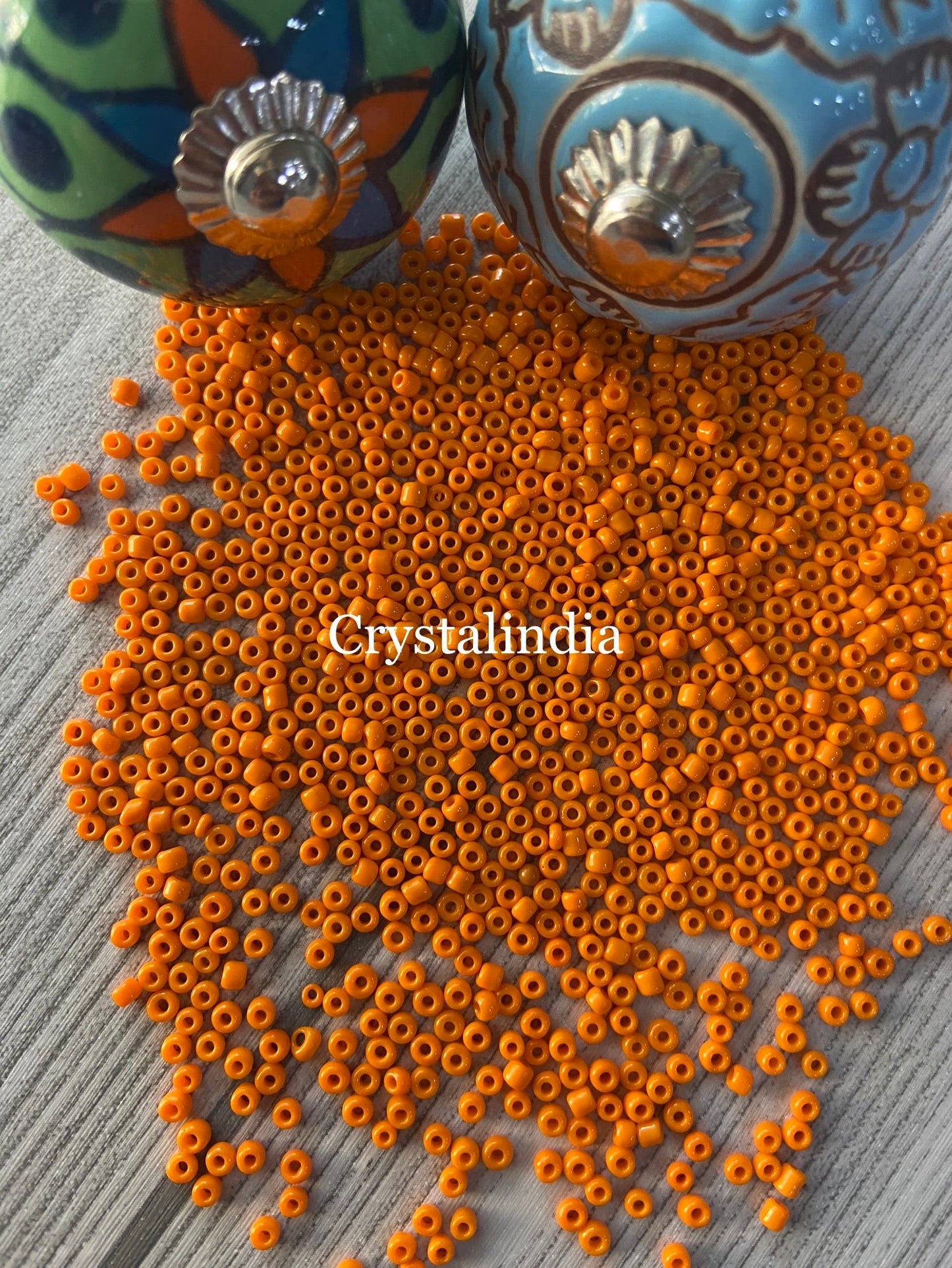 Sugar Beads - Opaque Orange