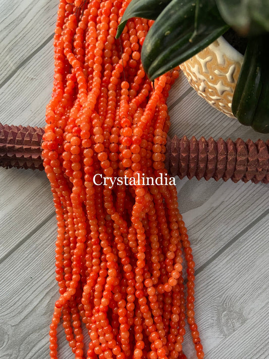 Glass Beads - Orange