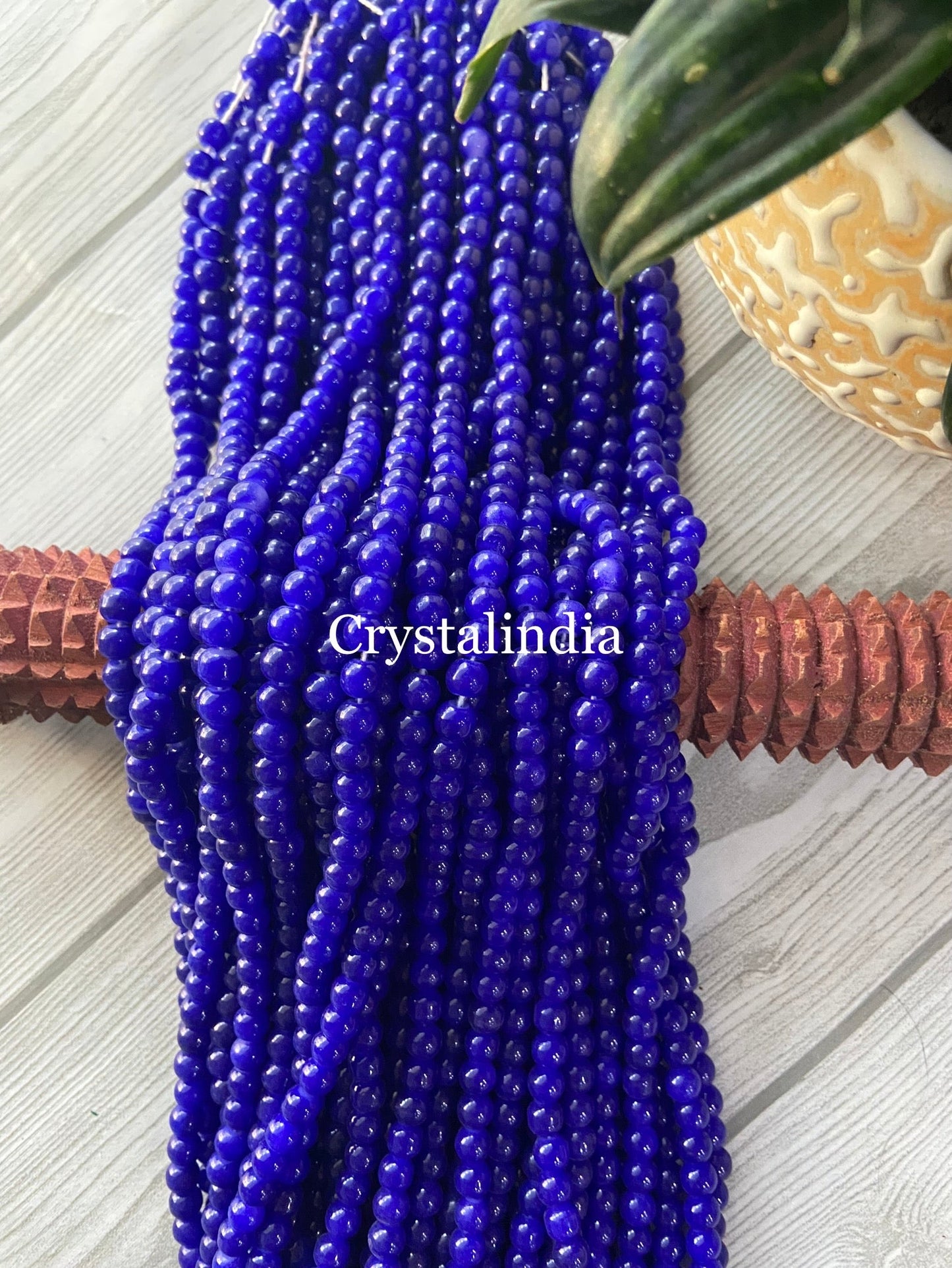 Glass Beads - Dark Blue