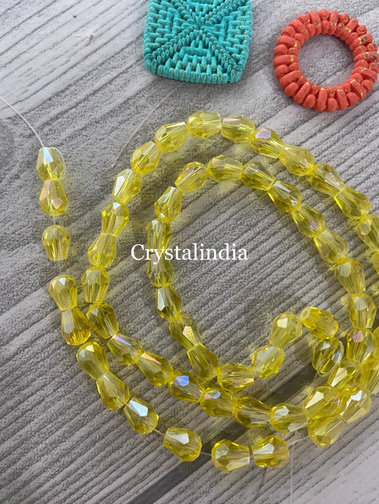 Drop Crystals - Trans Yellow