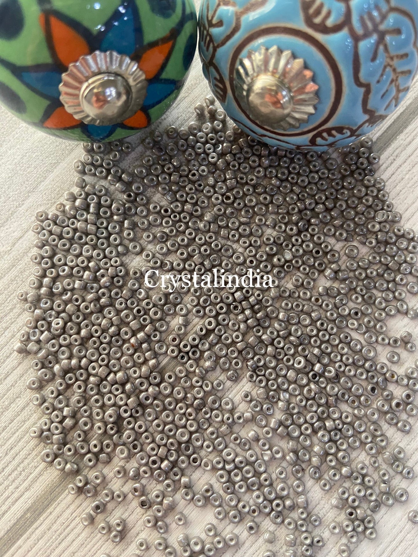Sugar Beads - Opaque Grey