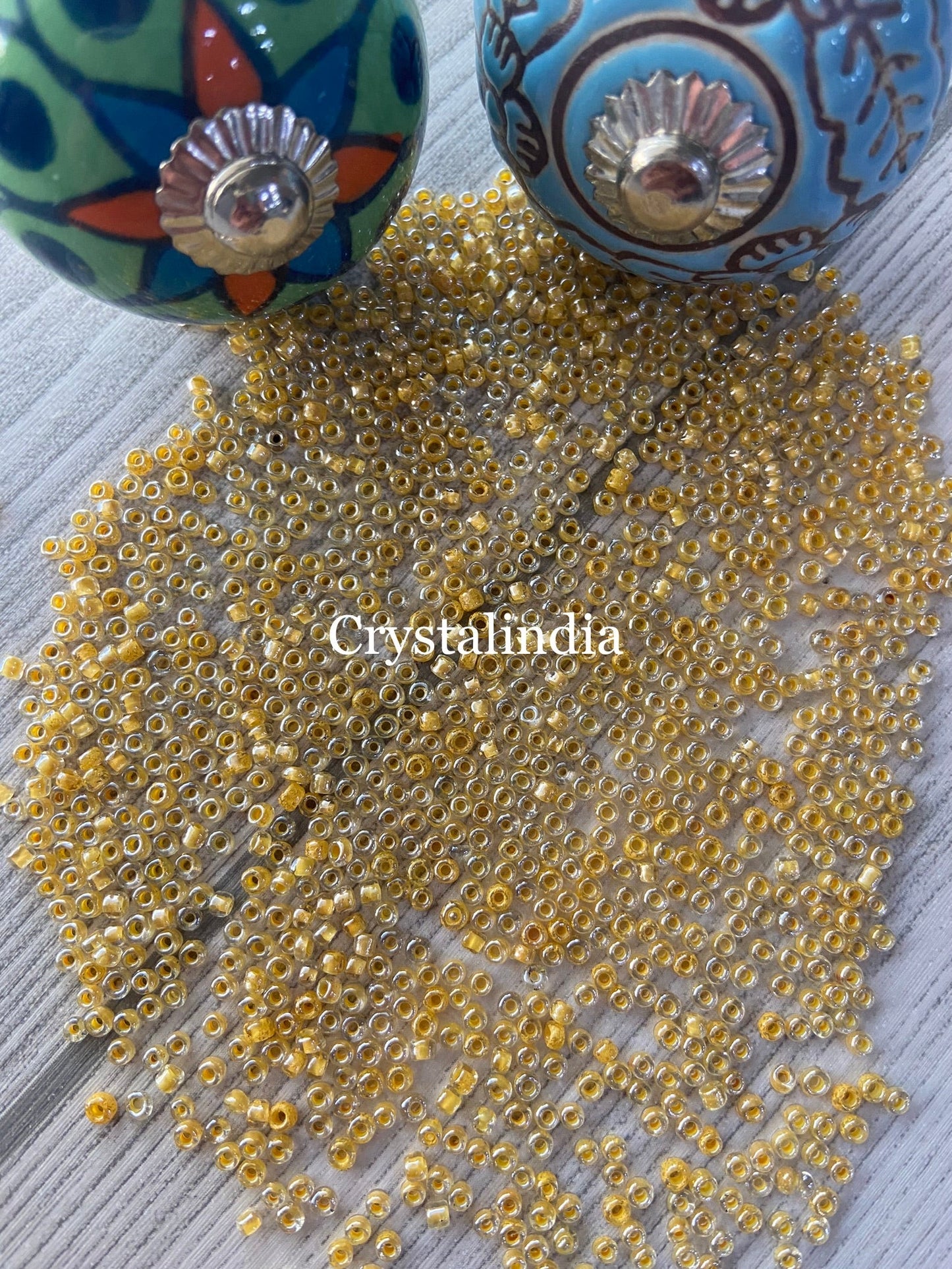 Sugar Beads - Inside Yellow