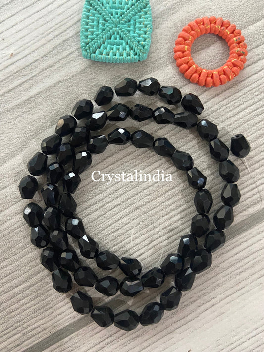 Drop Crystals - Opaque Black