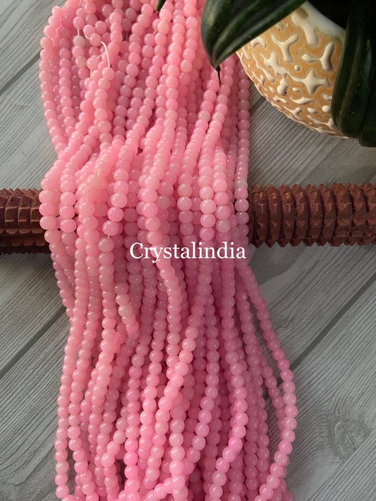 Glass Beads - Light Pink