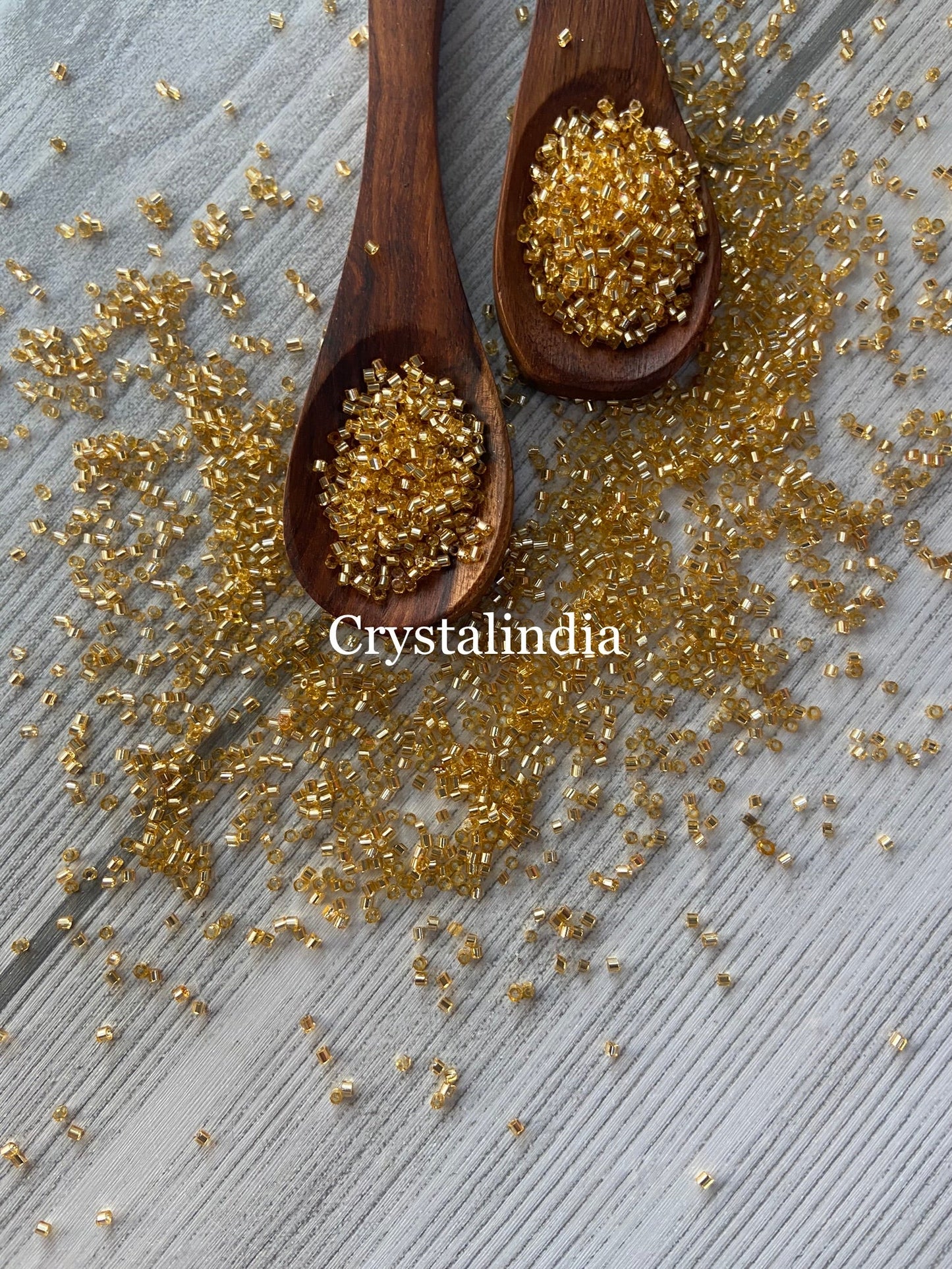 Bugle Beads Micro - Metallic Dark Gold